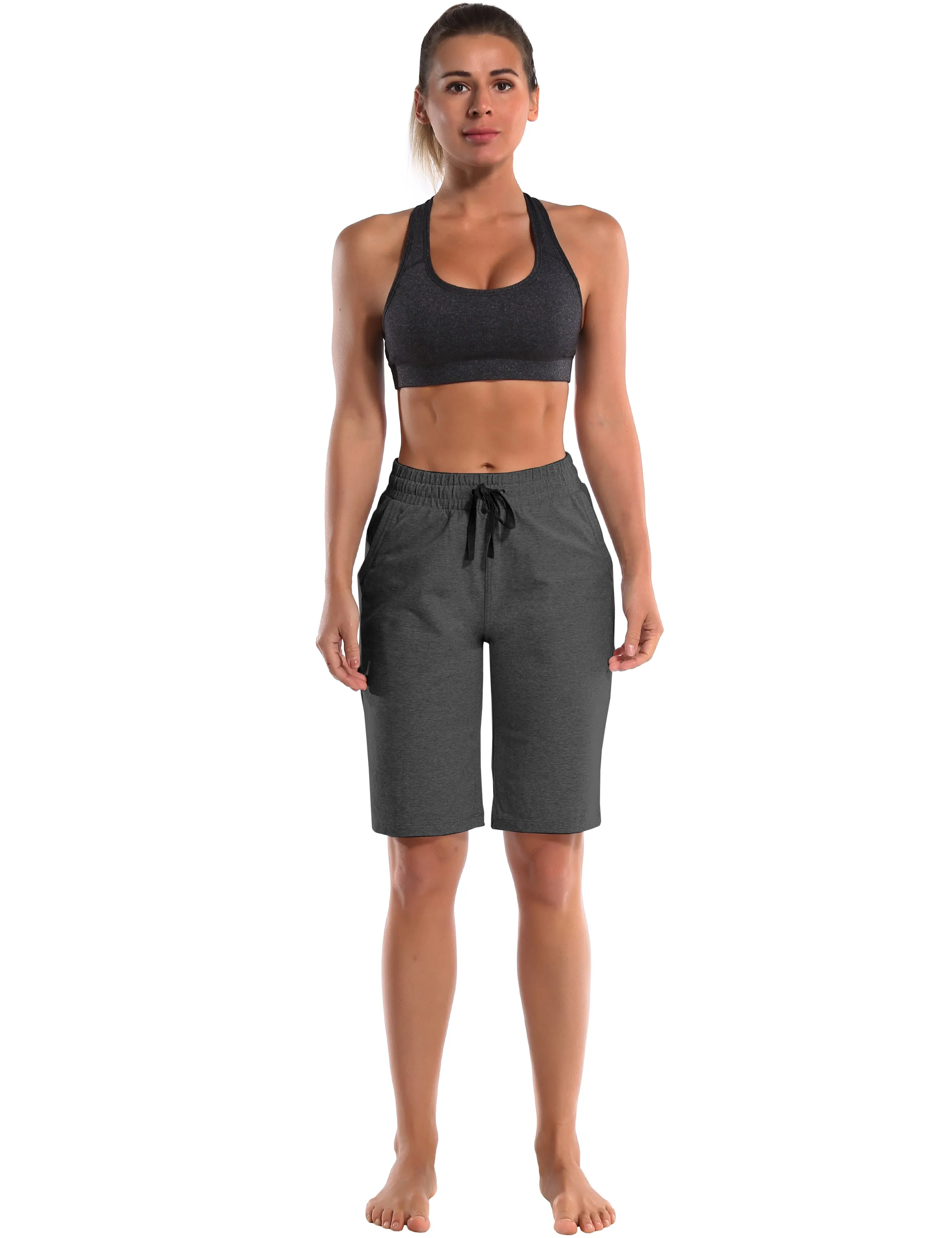 10" Joggers Shorts heathercharcoal_Biking