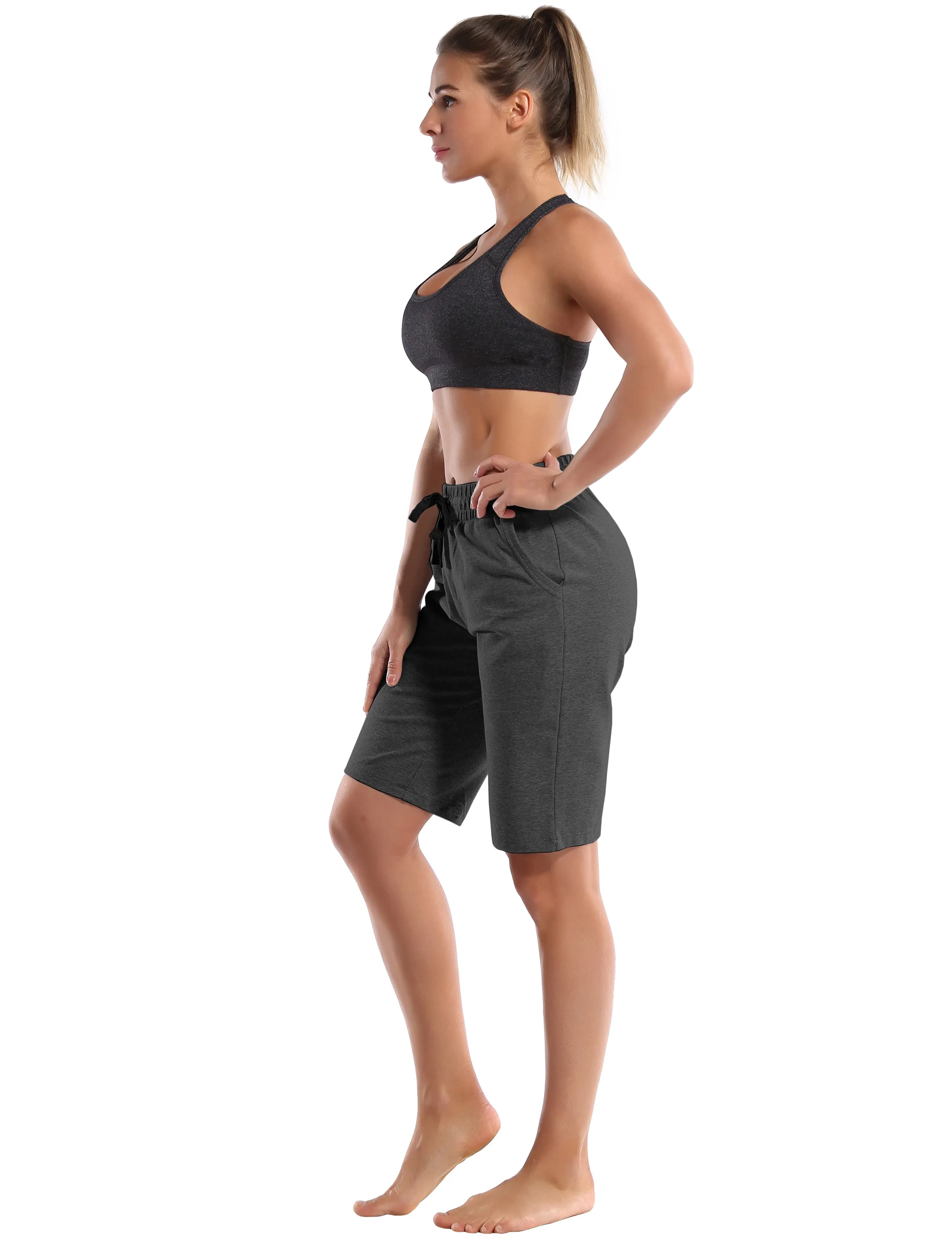 10" Joggers Shorts heathercharcoal_Pilates