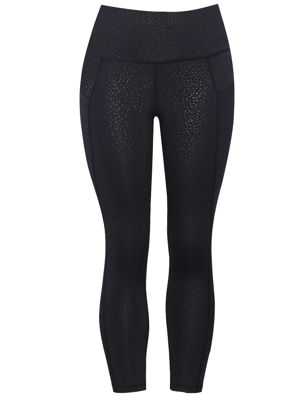 22" inseam 3D Printed Pilates Pants LEOPARD_Pilates