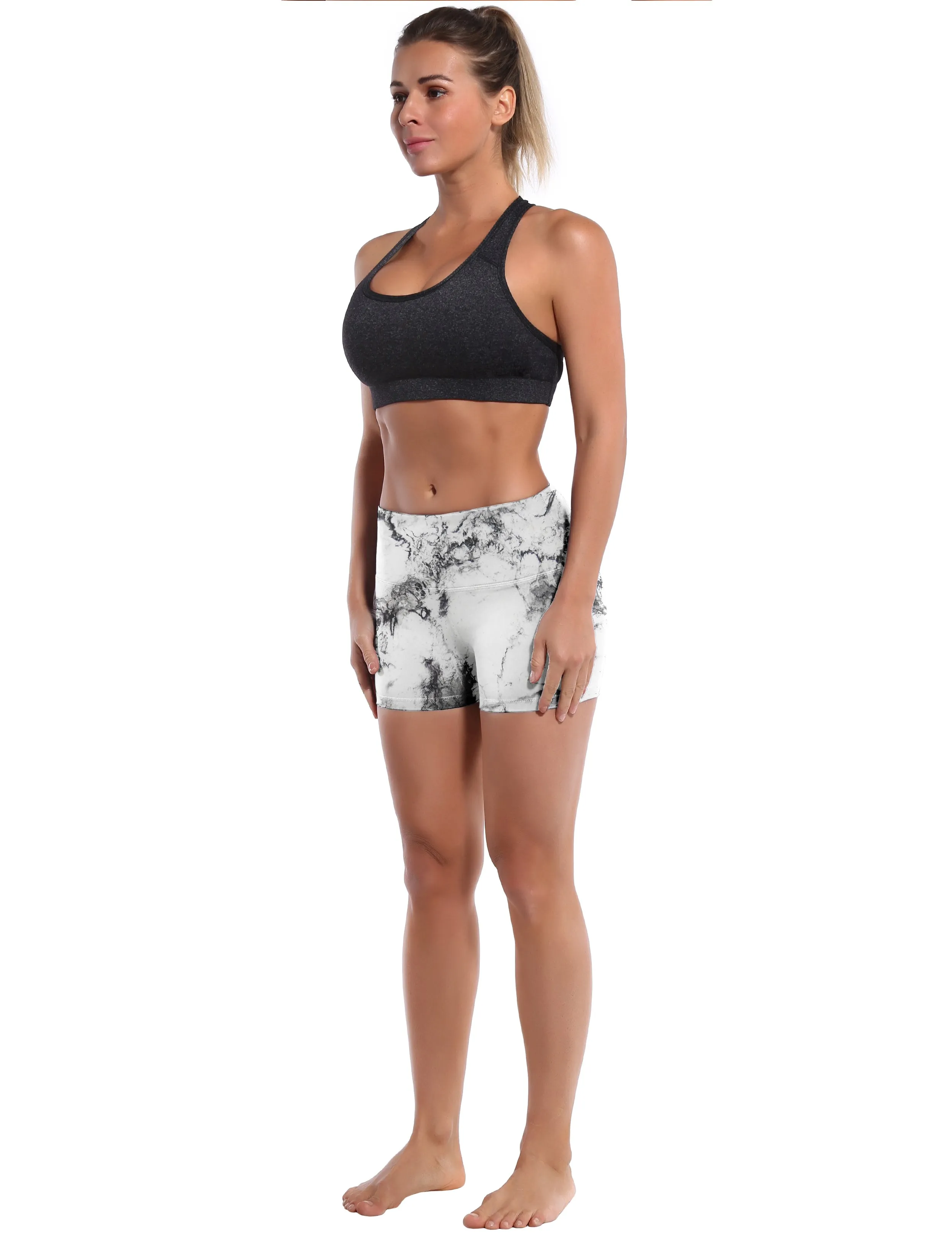 2.5" Printed Plus Size Shorts arabescato_Plus Size