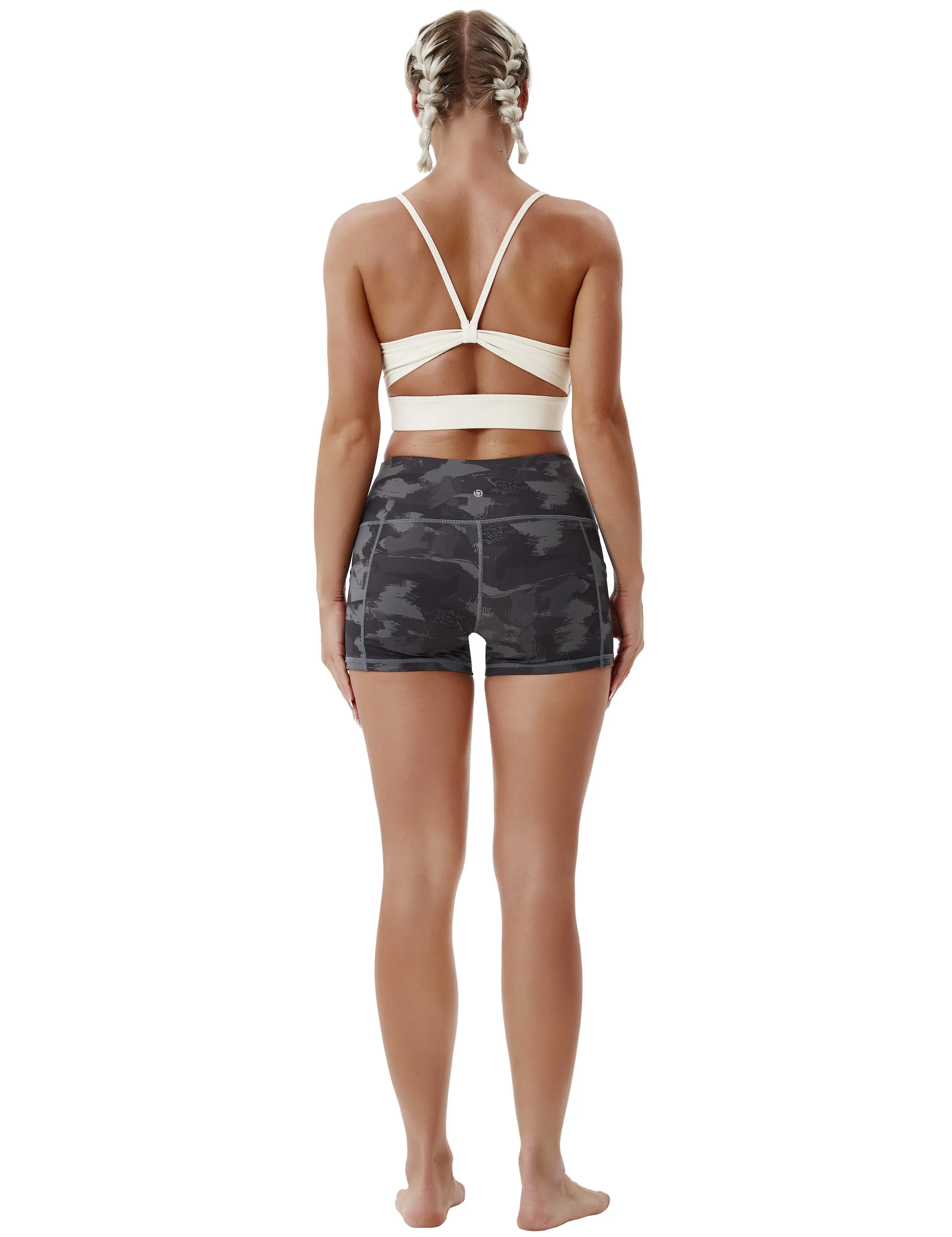 2.5" Printed Side Pockets Tall Size Shorts dimgray brushcamo_Tall Size