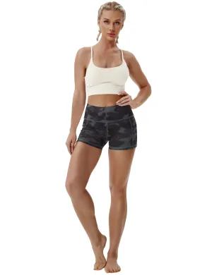 2.5" Printed Side Pockets Tall Size Shorts dimgray brushcamo_Tall Size