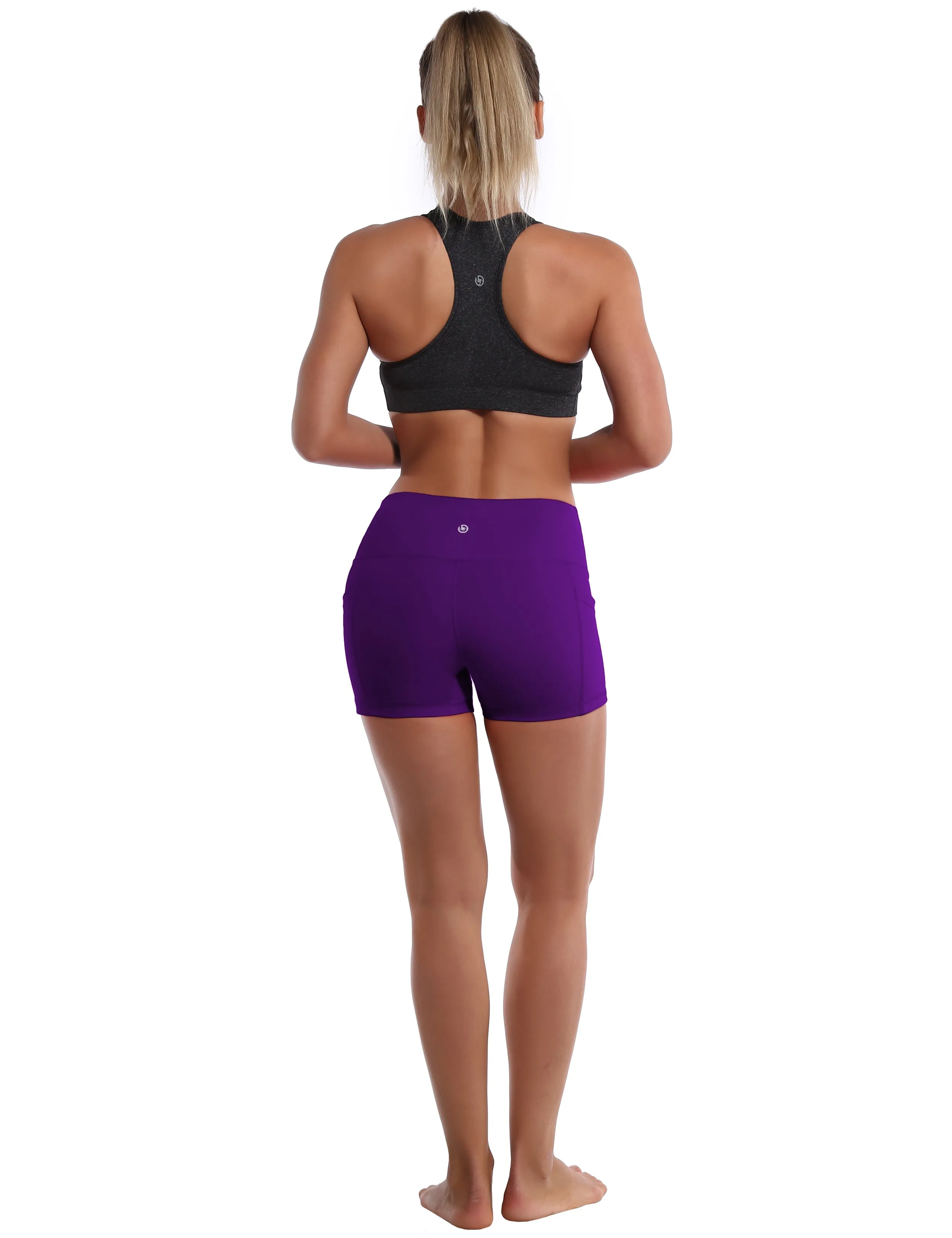 2.5" Side Pockets Jogging Shorts eggplantpurple_Jogging