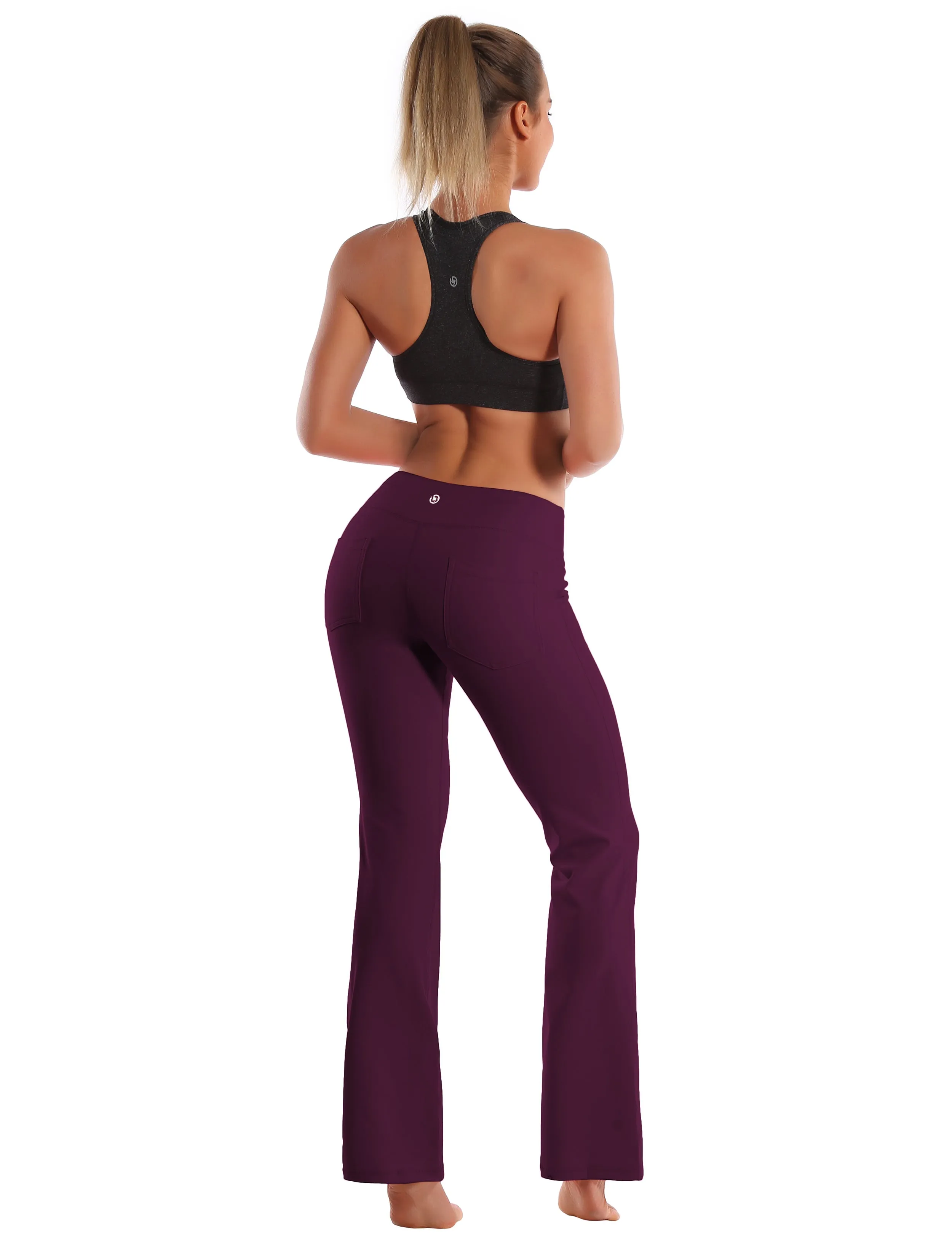 29" 31" 33" 35" 37"  Back Pockets Bootcut Leggings grapevine_Gym