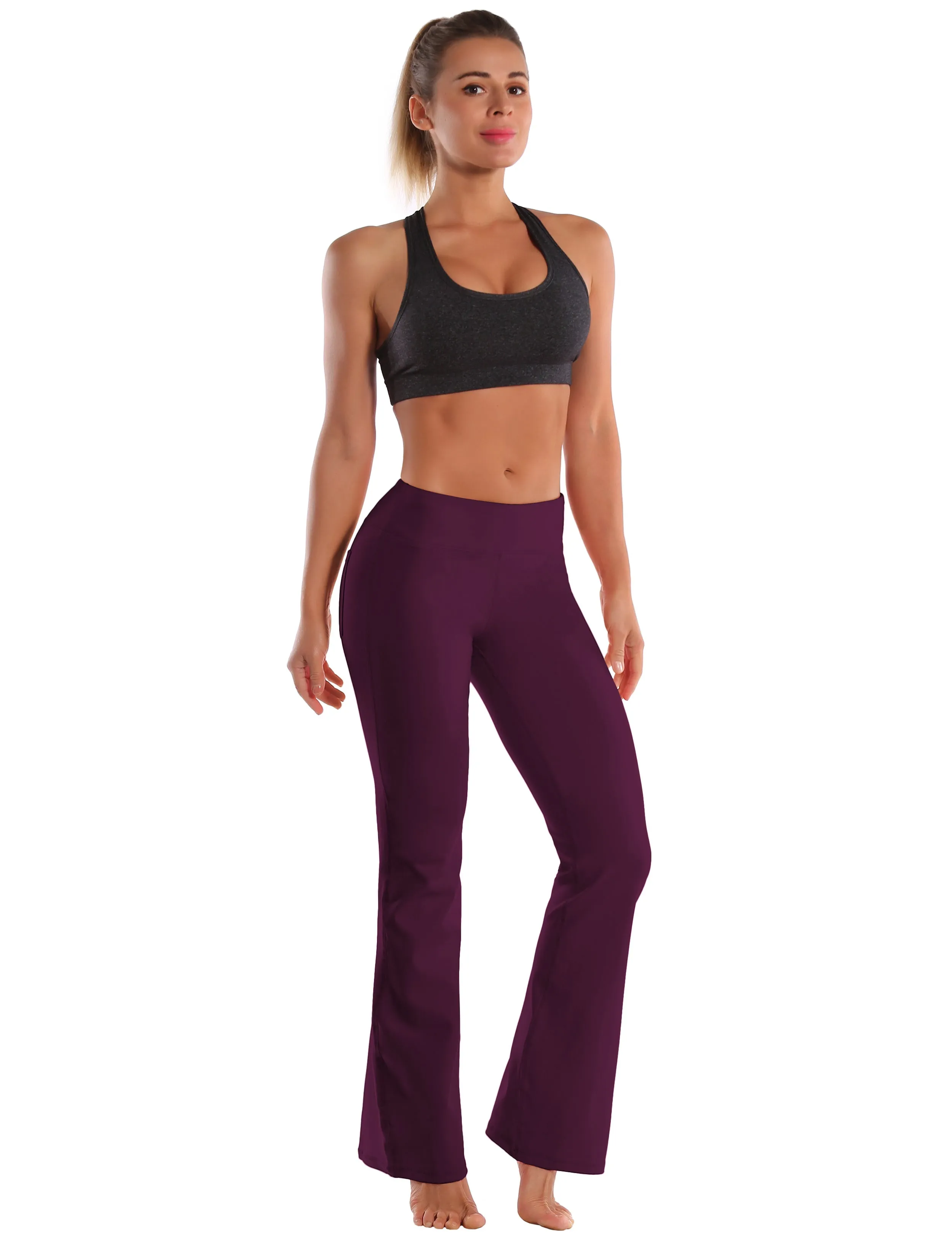 29" 31" 33" 35" 37"  Back Pockets Bootcut Leggings grapevine_Gym