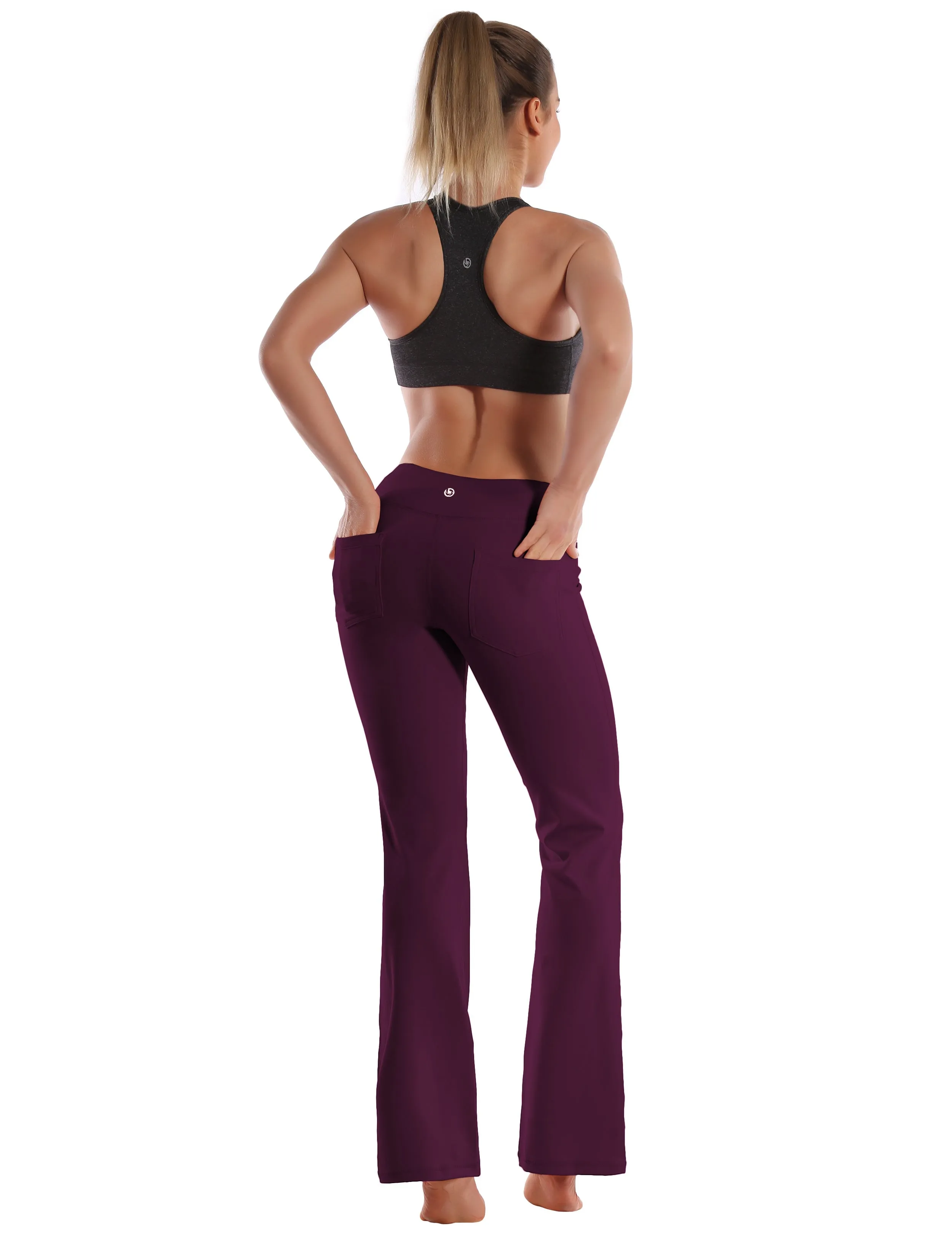 29" 31" 33" 35" 37"  Back Pockets Bootcut Leggings grapevine_Gym