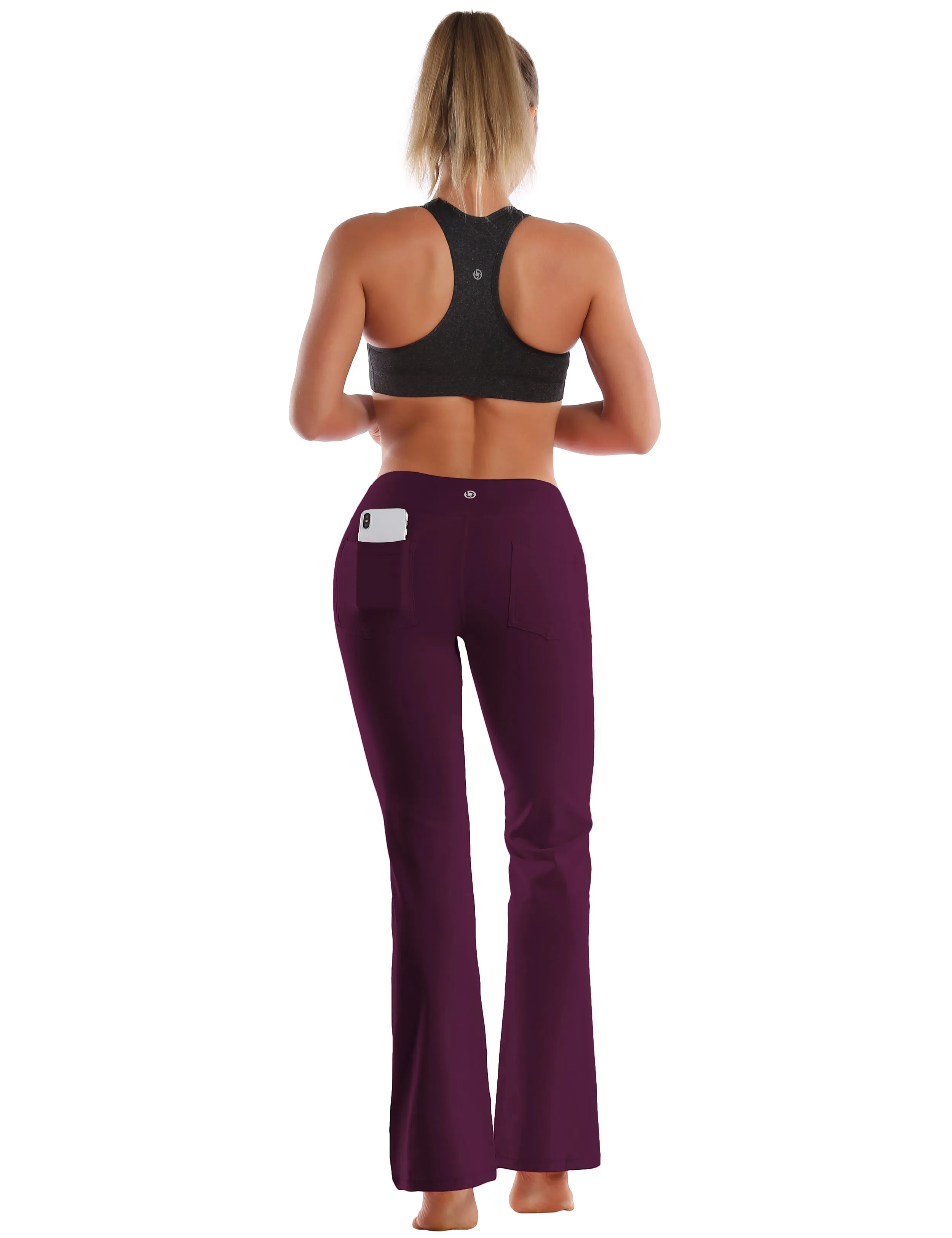 29" 31" 33" 35" 37"  Back Pockets Bootcut Leggings grapevine_Gym