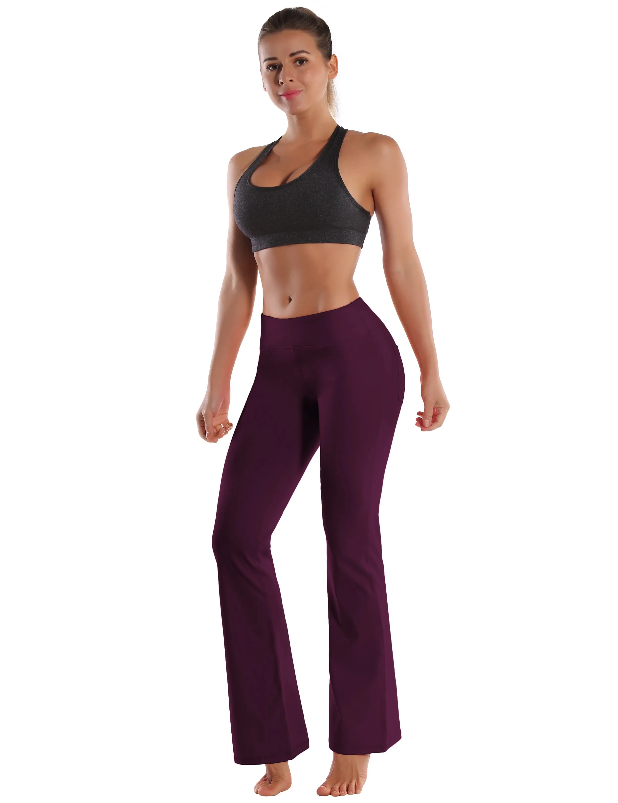 29" 31" 33" 35" 37"  Back Pockets Bootcut Leggings grapevine_Jogging