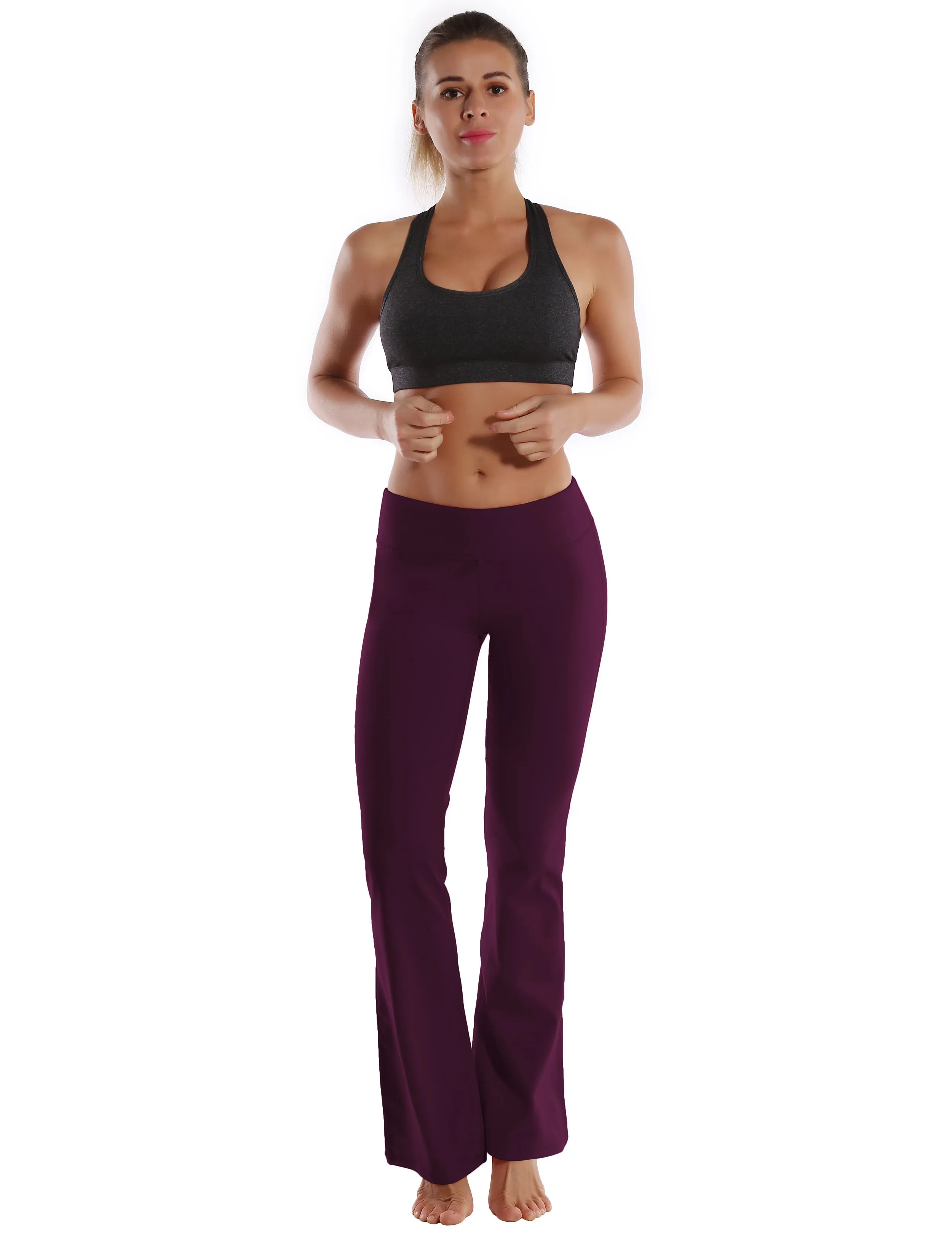 29" 31" 33" 35" 37"  Back Pockets Bootcut Leggings grapevine_Jogging