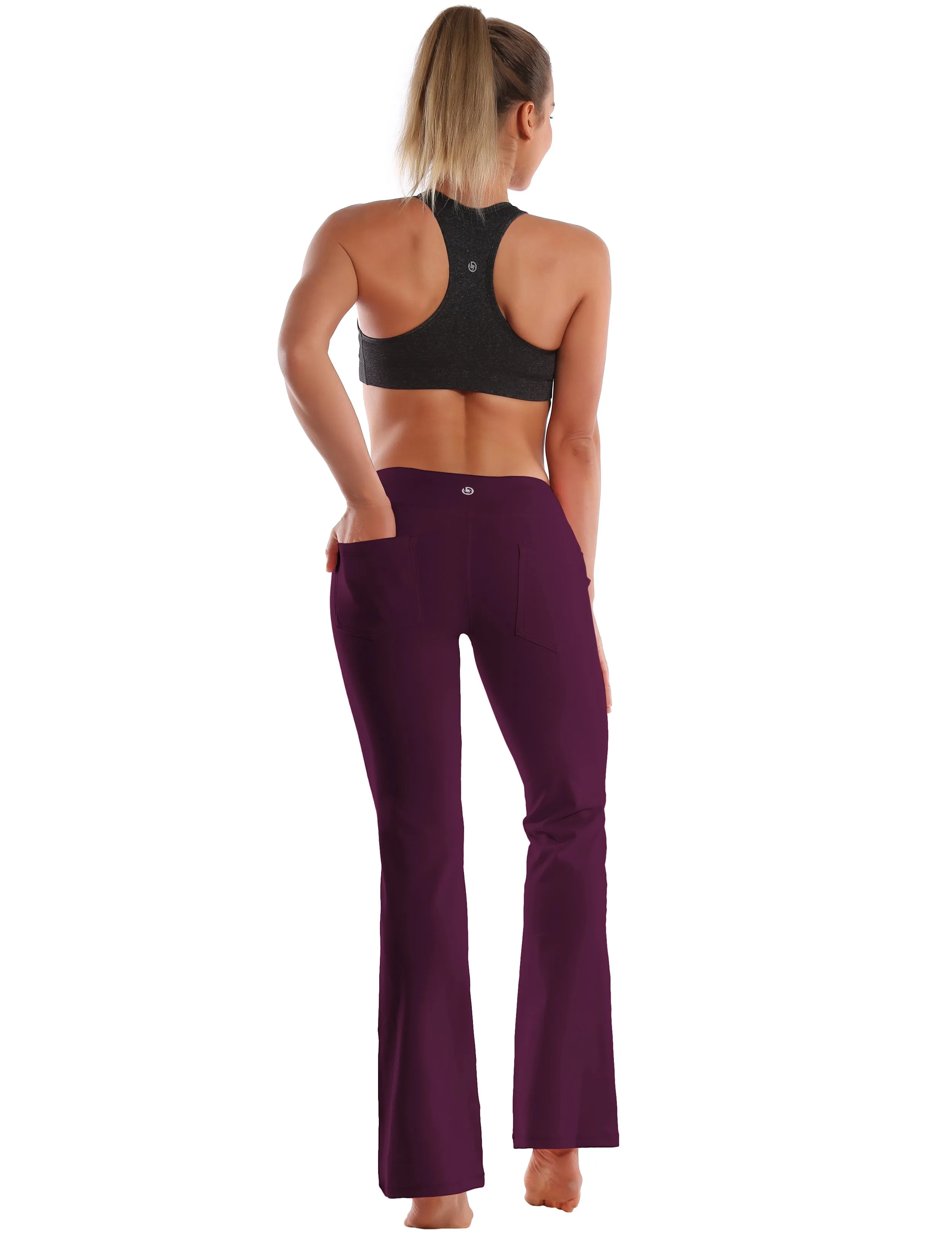 29" 31" 33" 35" 37"  Back Pockets Bootcut Leggings grapevine_Jogging