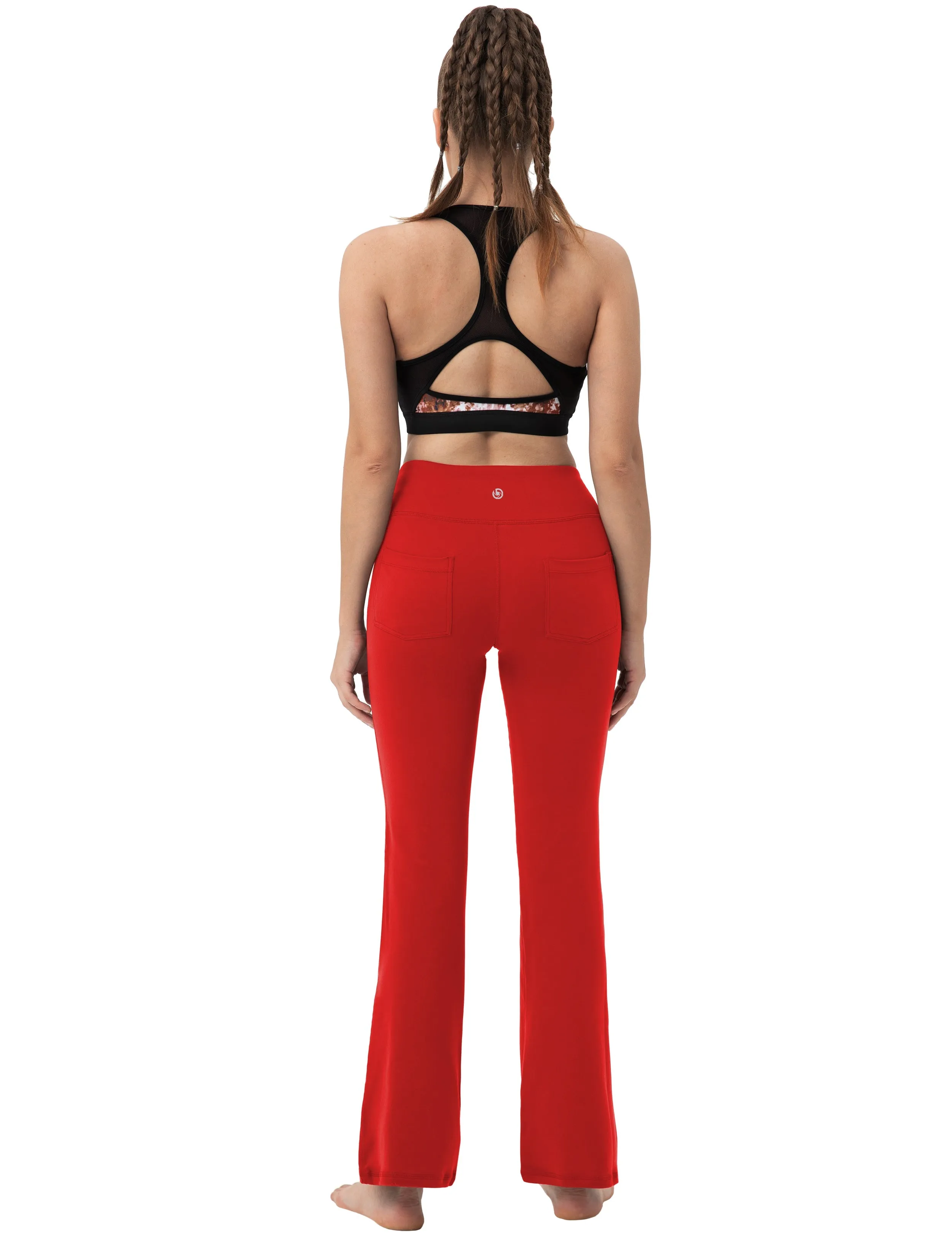 29" 31" 33" 35" 37"  Back Pockets Bootcut Leggings scarlet_yogastudio