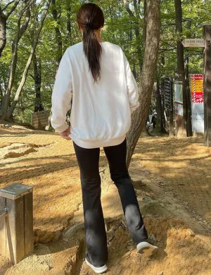 29" 31" 33" 35" 37" High Waist Bootcut Leggings Black ins_Gym