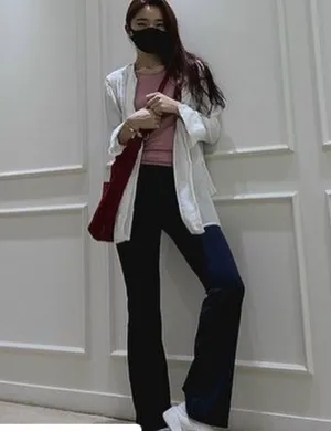 29" 31" 33" 35" 37" High Waist Bootcut Leggings Darknavy ins_yogastudio