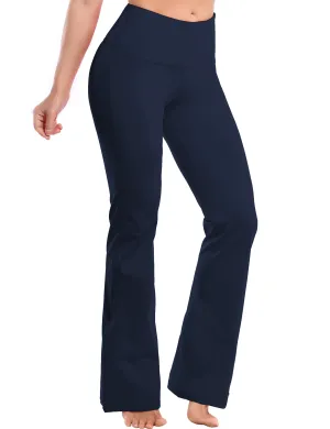 29" 31" 33" 35" 37" High Waist Bootcut Leggings Darknavy_Tall Size