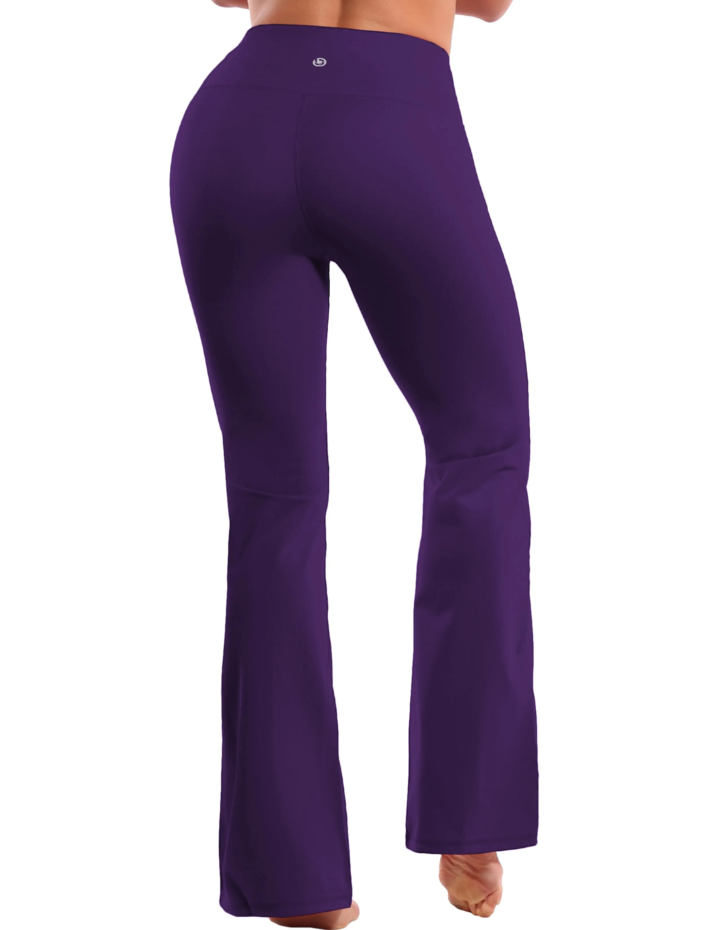 29" 31" 33" 35" 37" High Waist Bootcut Leggings Eggplantpurple ins_Tall Size