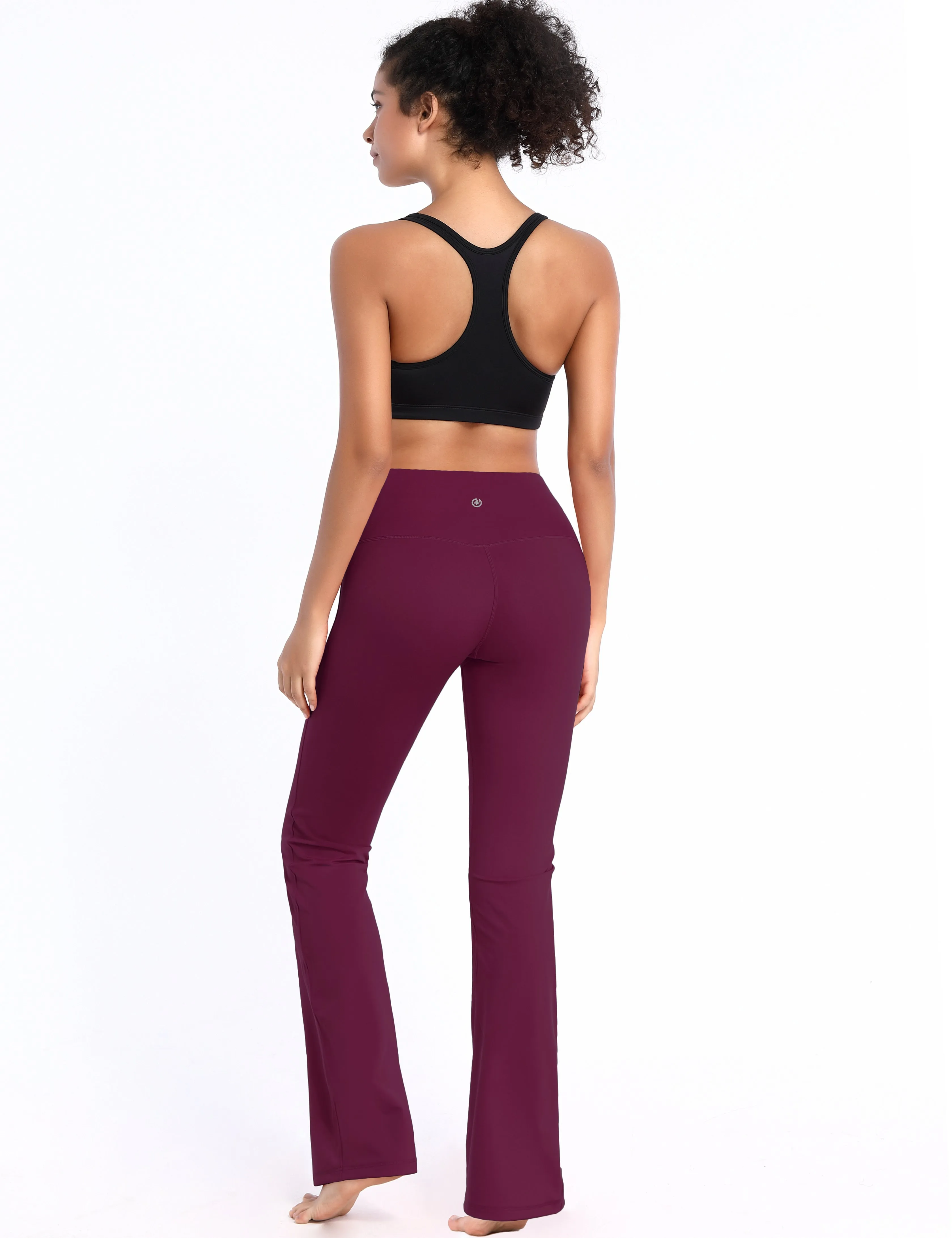 29" 31" 33" 35" 37" High Waist Bootcut Leggings Grapevine_Plus Size
