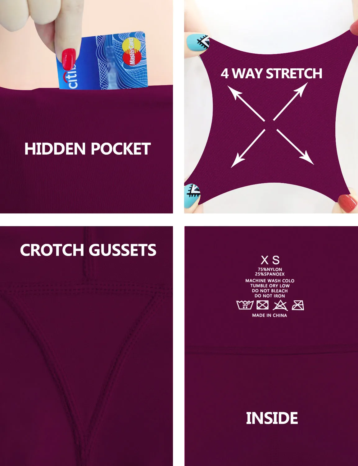 29" 31" 33" 35" 37" High Waist Bootcut Leggings Grapevine_yogastudio