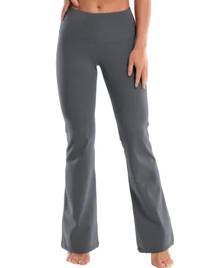 29" 31" 33" 35" 37" High Waist Bootcut Leggings heathercharcoal_Tall Size