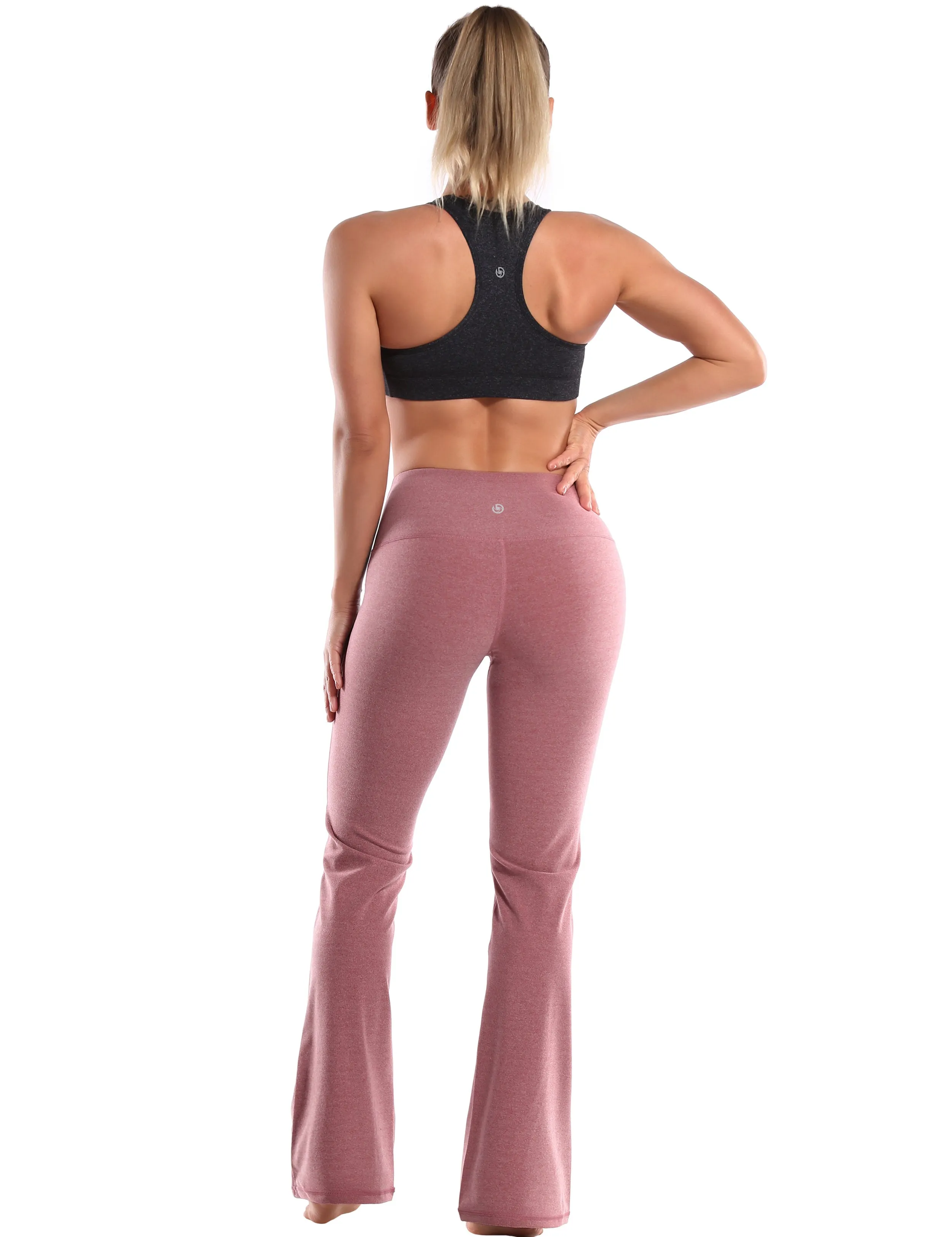 29" 31" 33" 35" 37" High Waist Bootcut Leggings heatherred_Tall Size
