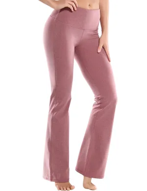 29" 31" 33" 35" 37" High Waist Bootcut Leggings heatherred_yogastudio