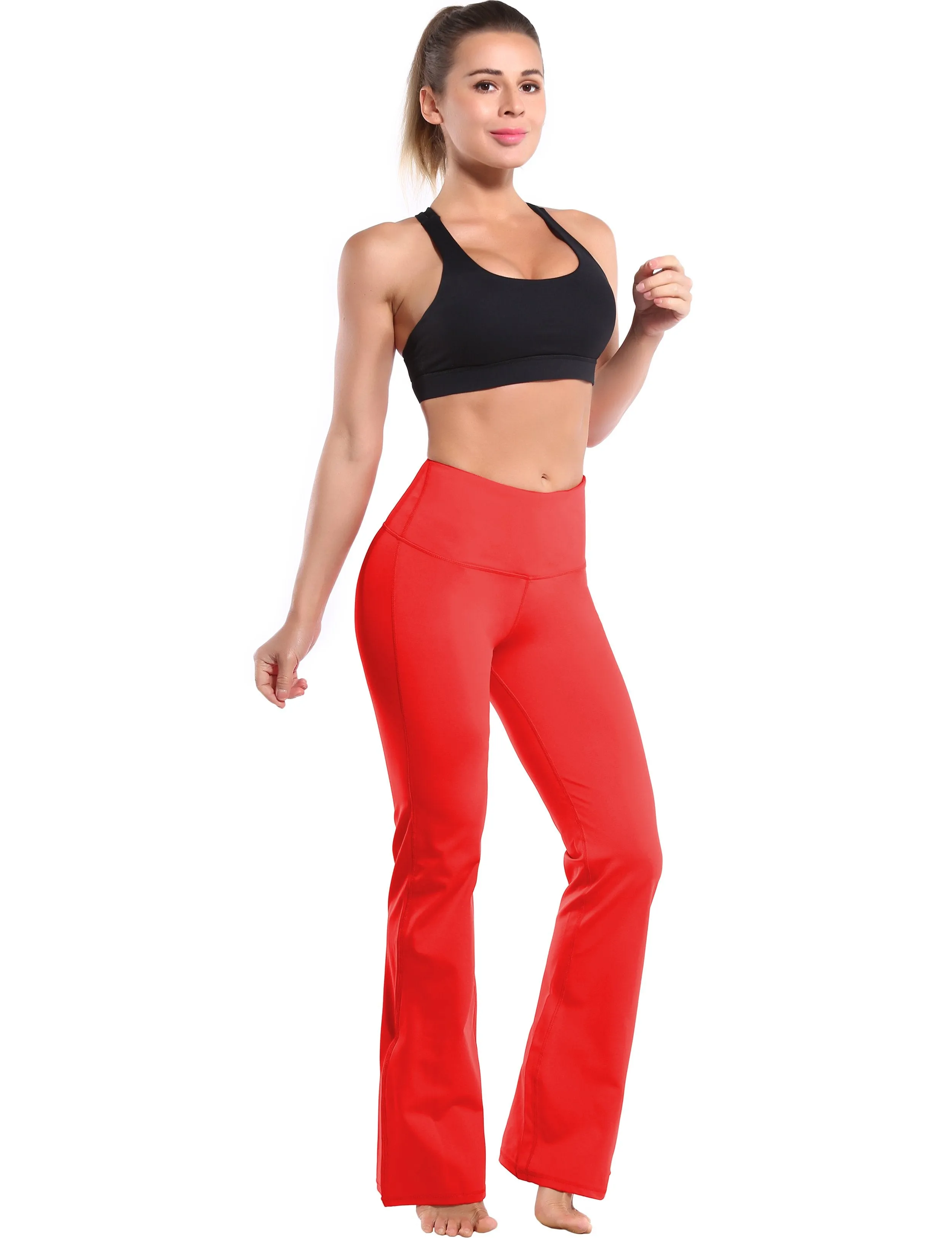 29" 31" 33" 35" 37" High Waist Bootcut Leggings Scarlet ins_Tall Size