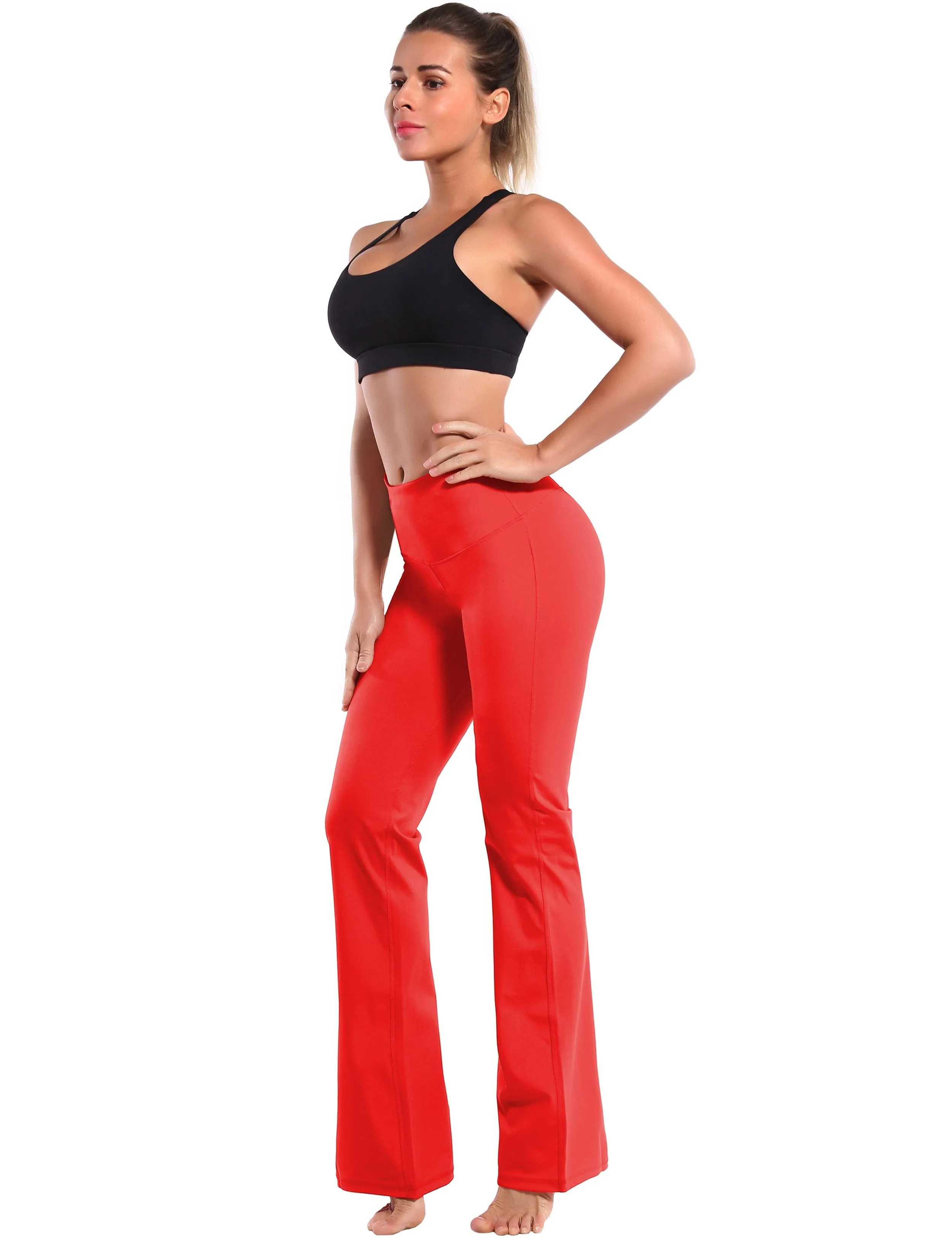 29" 31" 33" 35" 37" High Waist Bootcut Leggings Scarlet ins_Tall Size