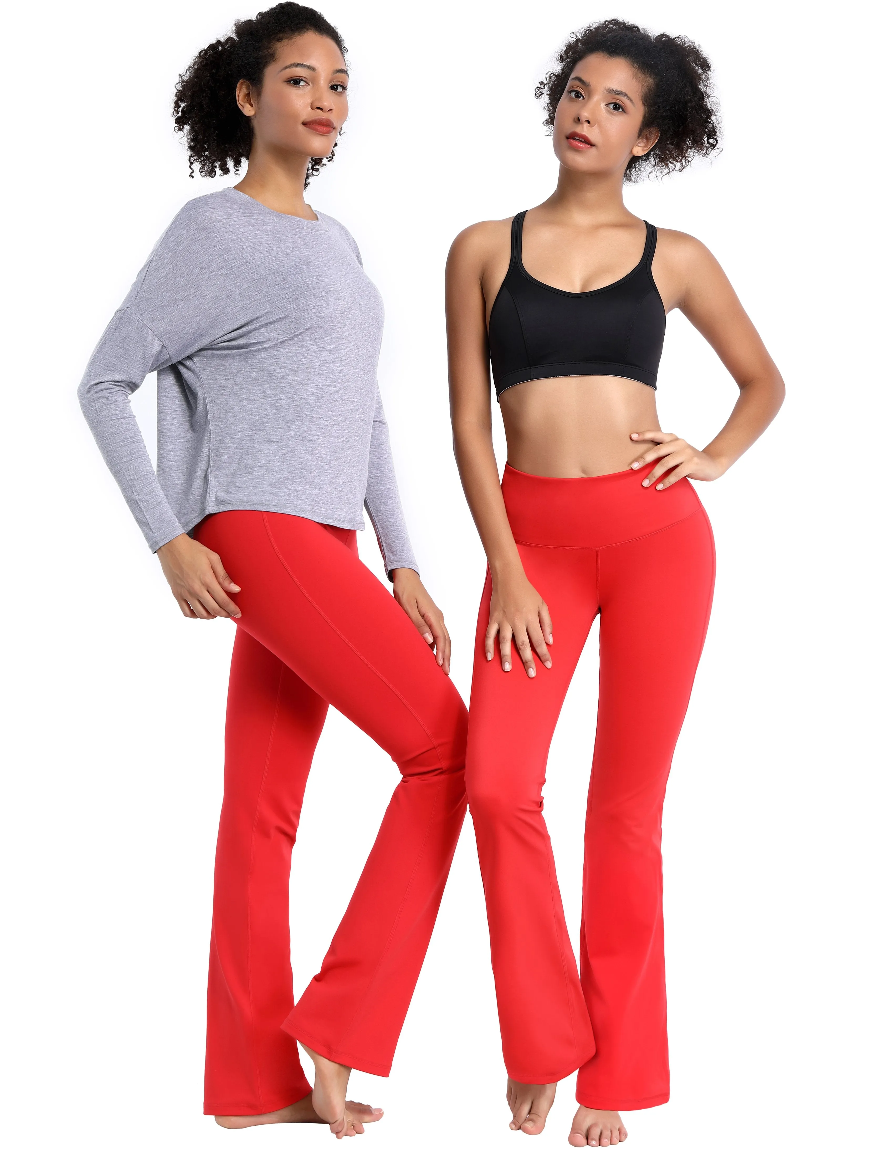 29" 31" 33" 35" 37" High Waist Bootcut Leggings Scarlet ins_Tall Size