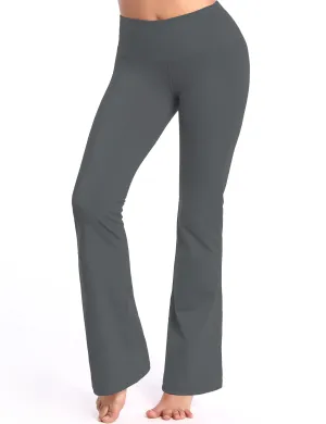 29" 31" 33" 35" 37" High Waist Bootcut Leggings Shadowcharcoal_yogastudio