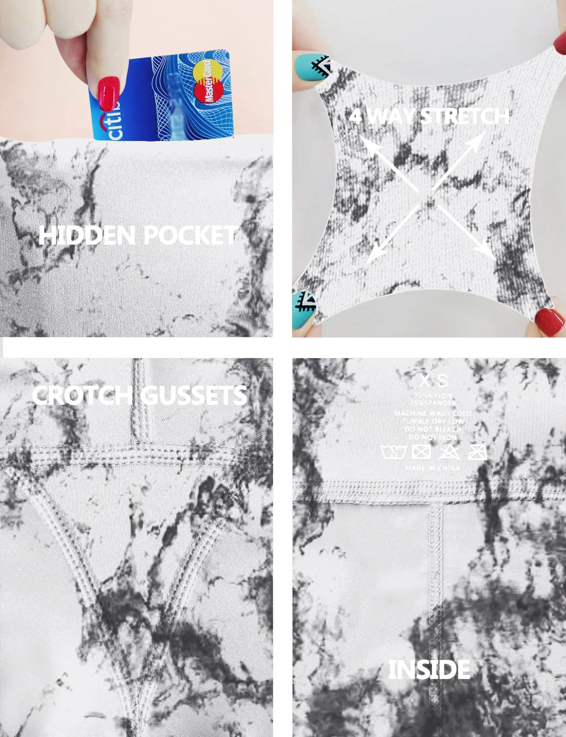 29" 31" 33" 35" 37" High Waist Printed Bootcut Leggings Arabescato_Golf