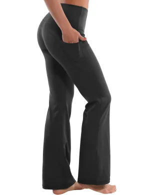 29" 31" 33" 35" 37"  Side Pockets Bootcut Leggings irongrey_Tall Size