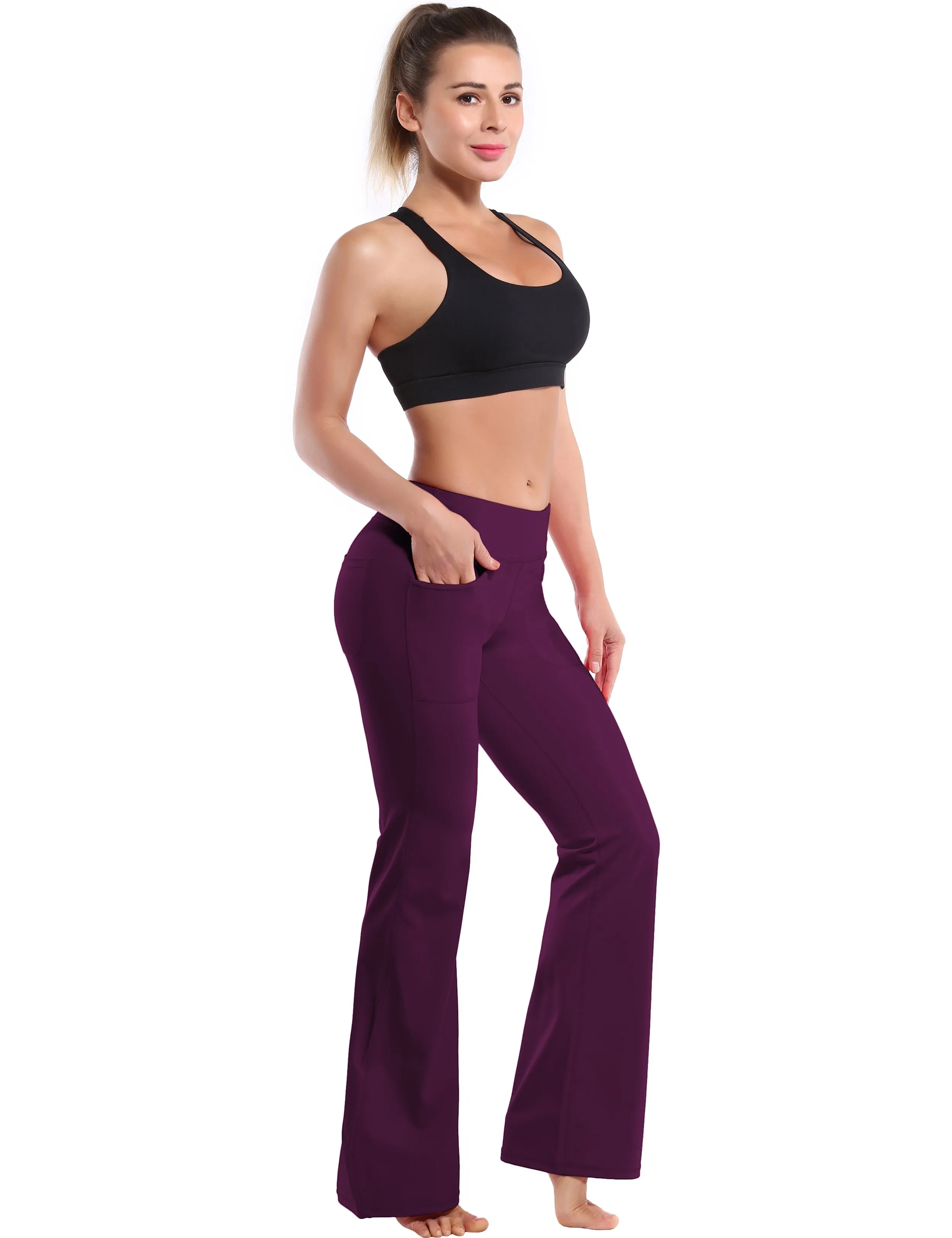 29" 31" 33" 35" Bootcut Leggings with Pockets grapevine_Gym