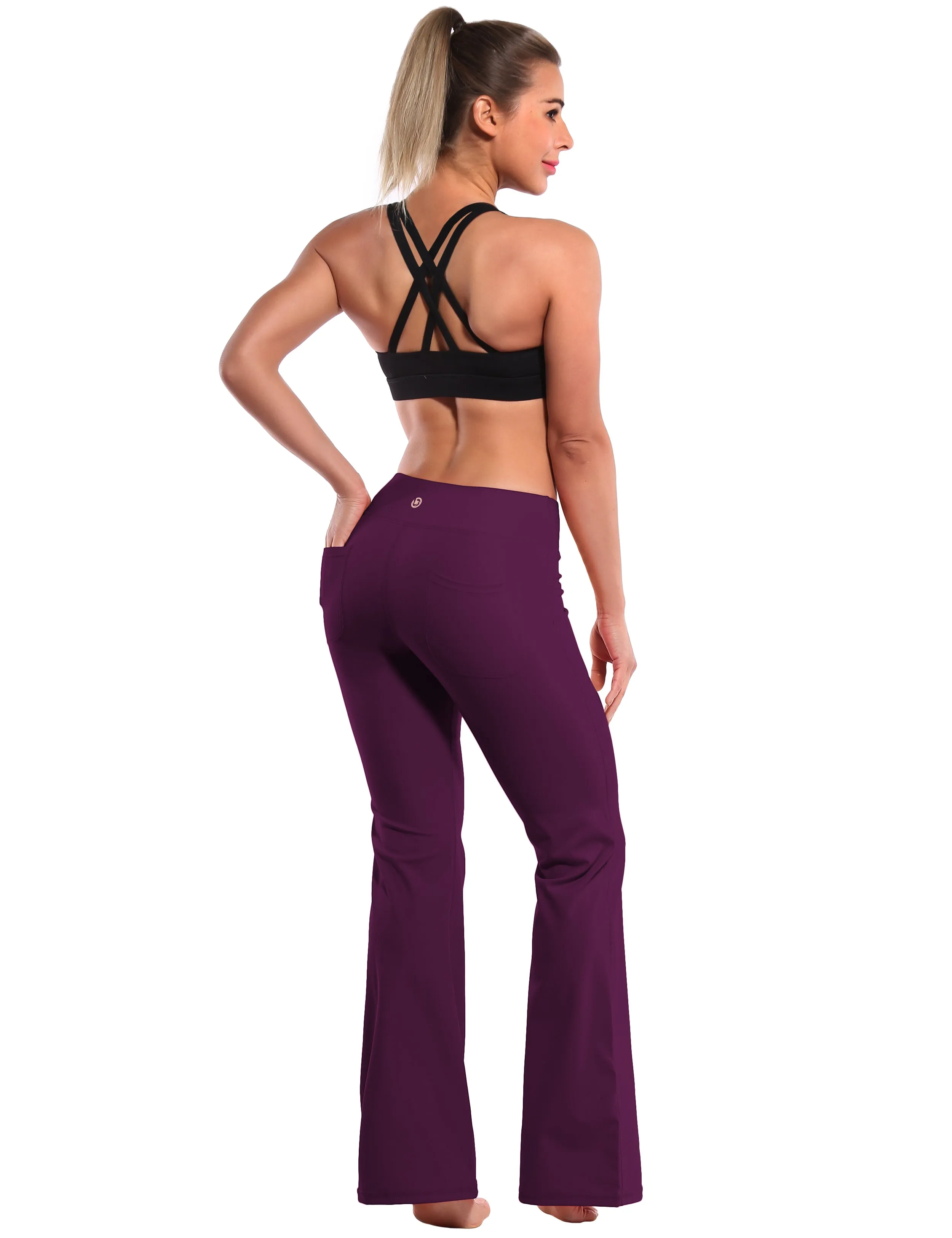 29" 31" 33" 35" Bootcut Leggings with Pockets grapevine_Gym