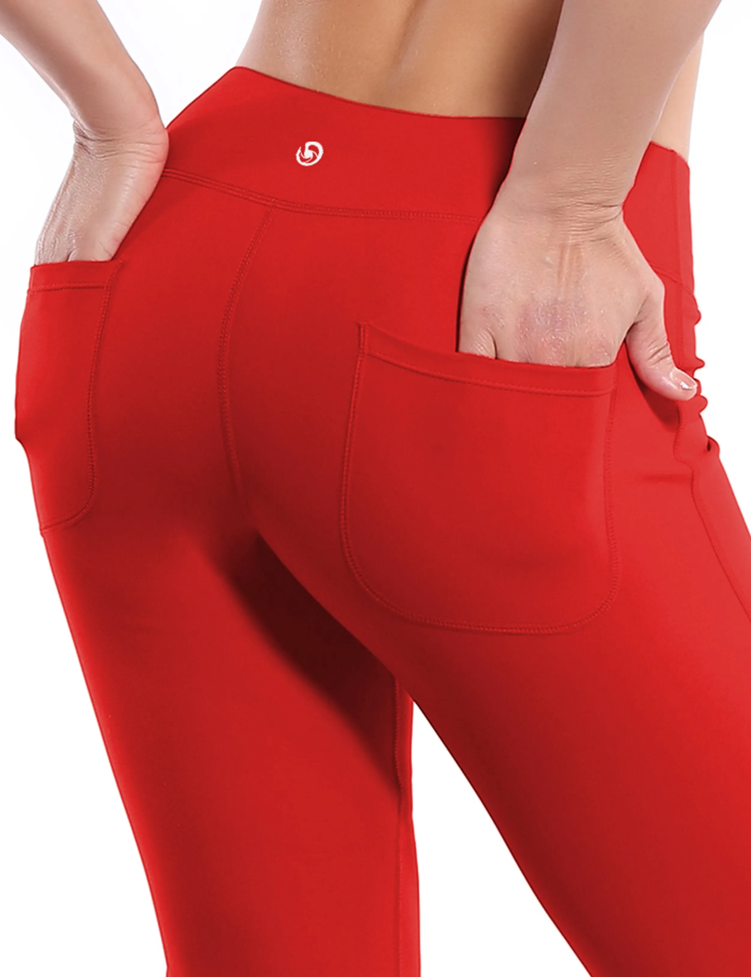 29" 31" 33" 35" Bootcut Leggings with Pockets scarlet ins_Jogging