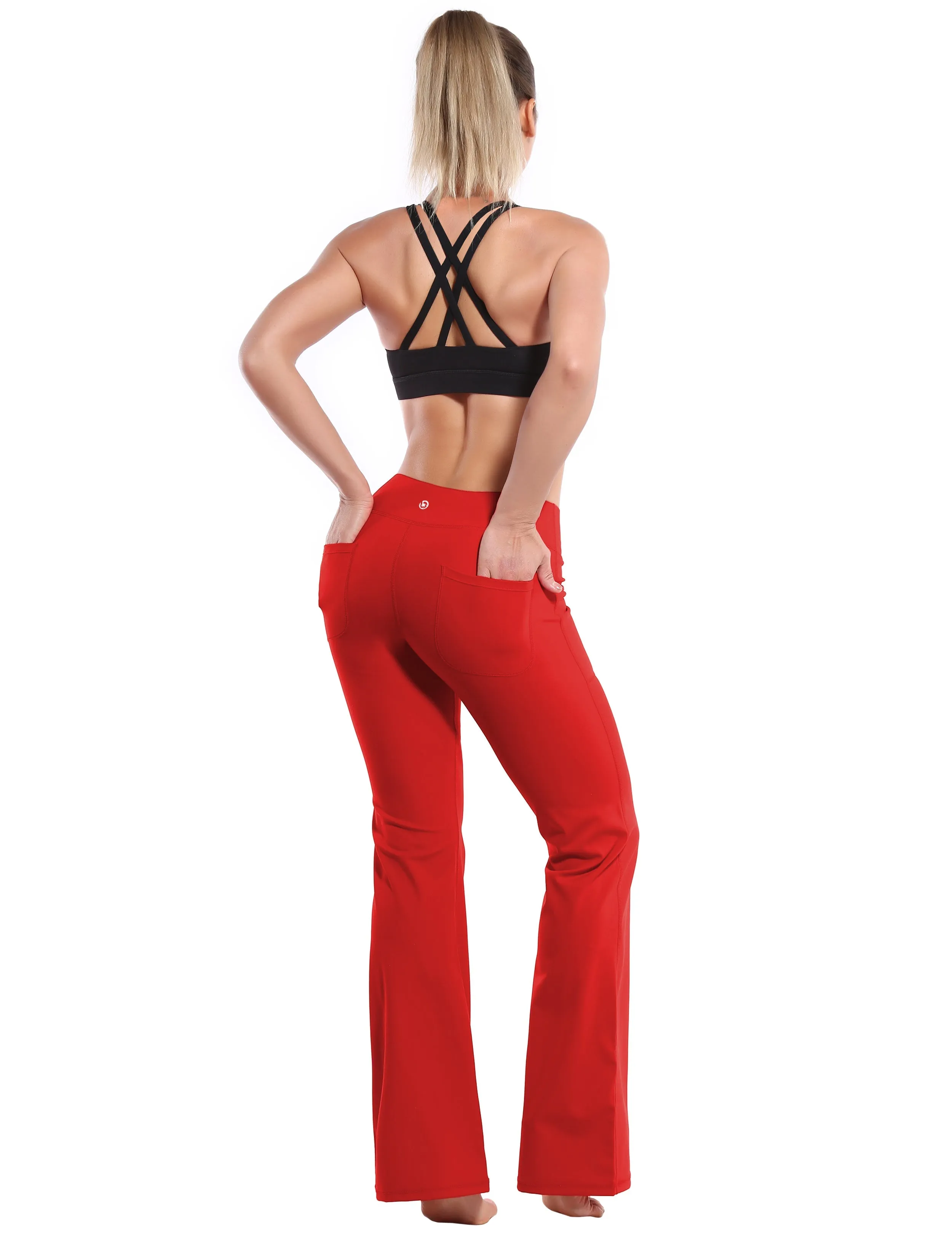 29" 31" 33" 35" Bootcut Leggings with Pockets scarlet_yogastudio