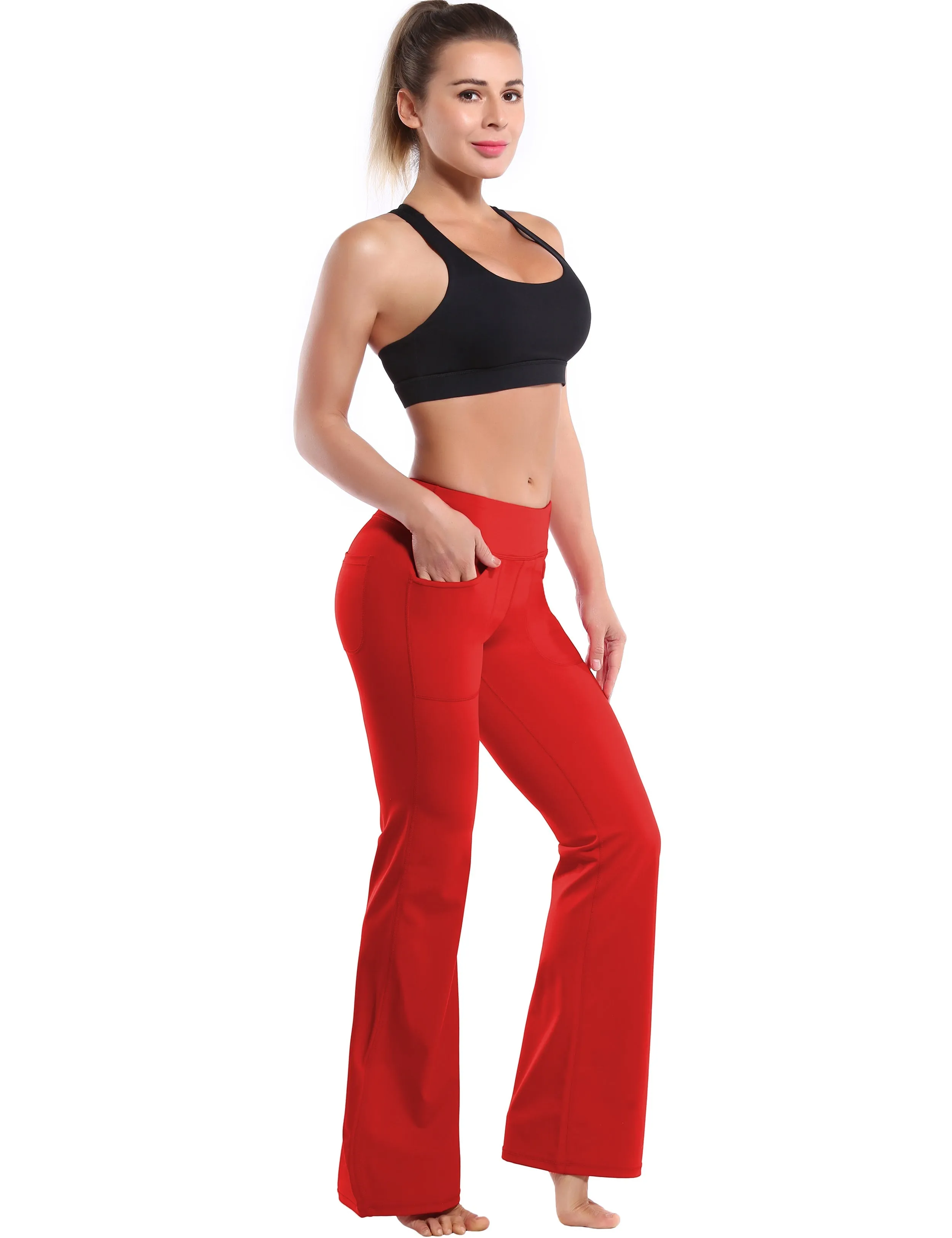 29" 31" 33" 35" Bootcut Leggings with Pockets scarlet_yogastudio