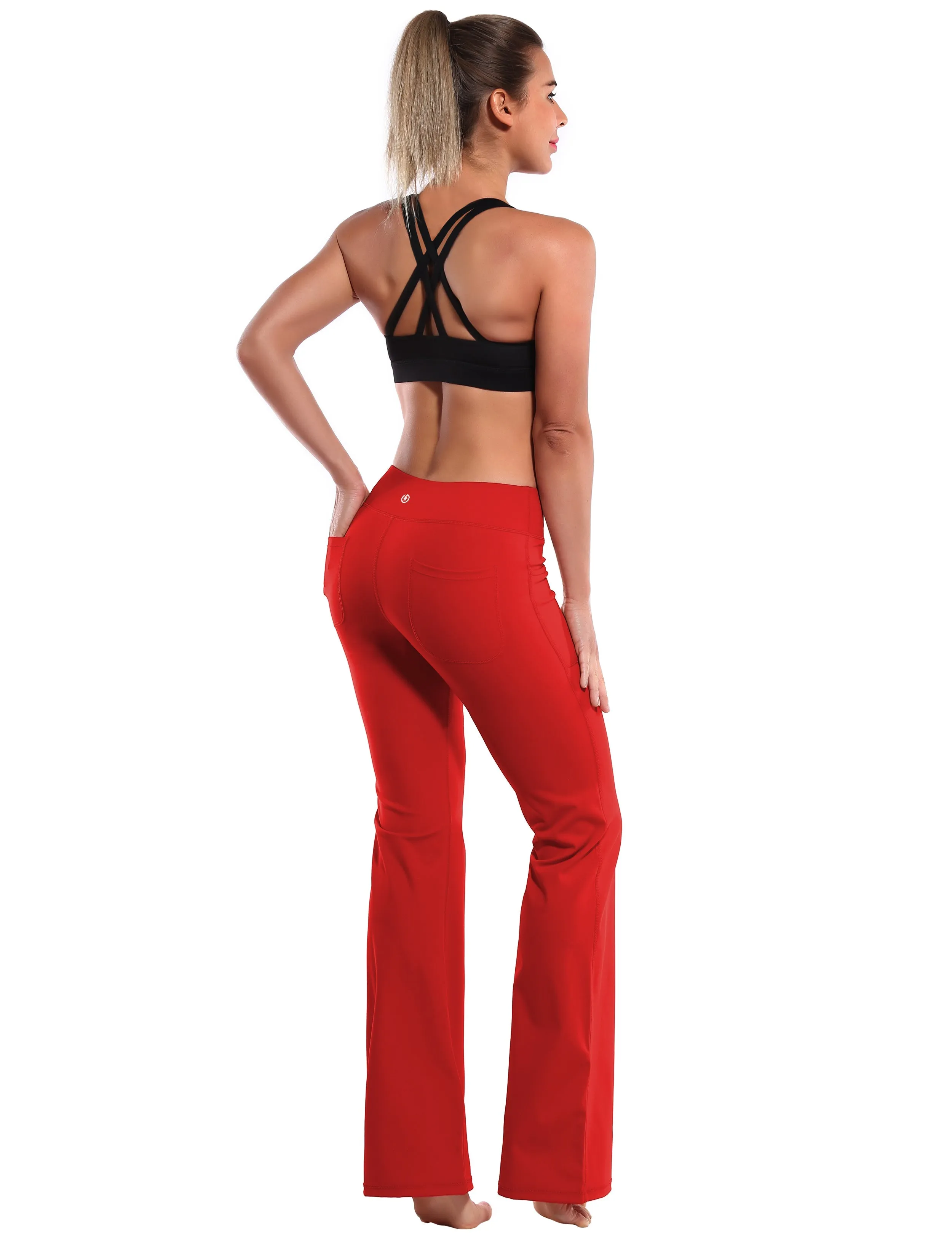 29" 31" 33" 35" Bootcut Leggings with Pockets scarlet_yogastudio