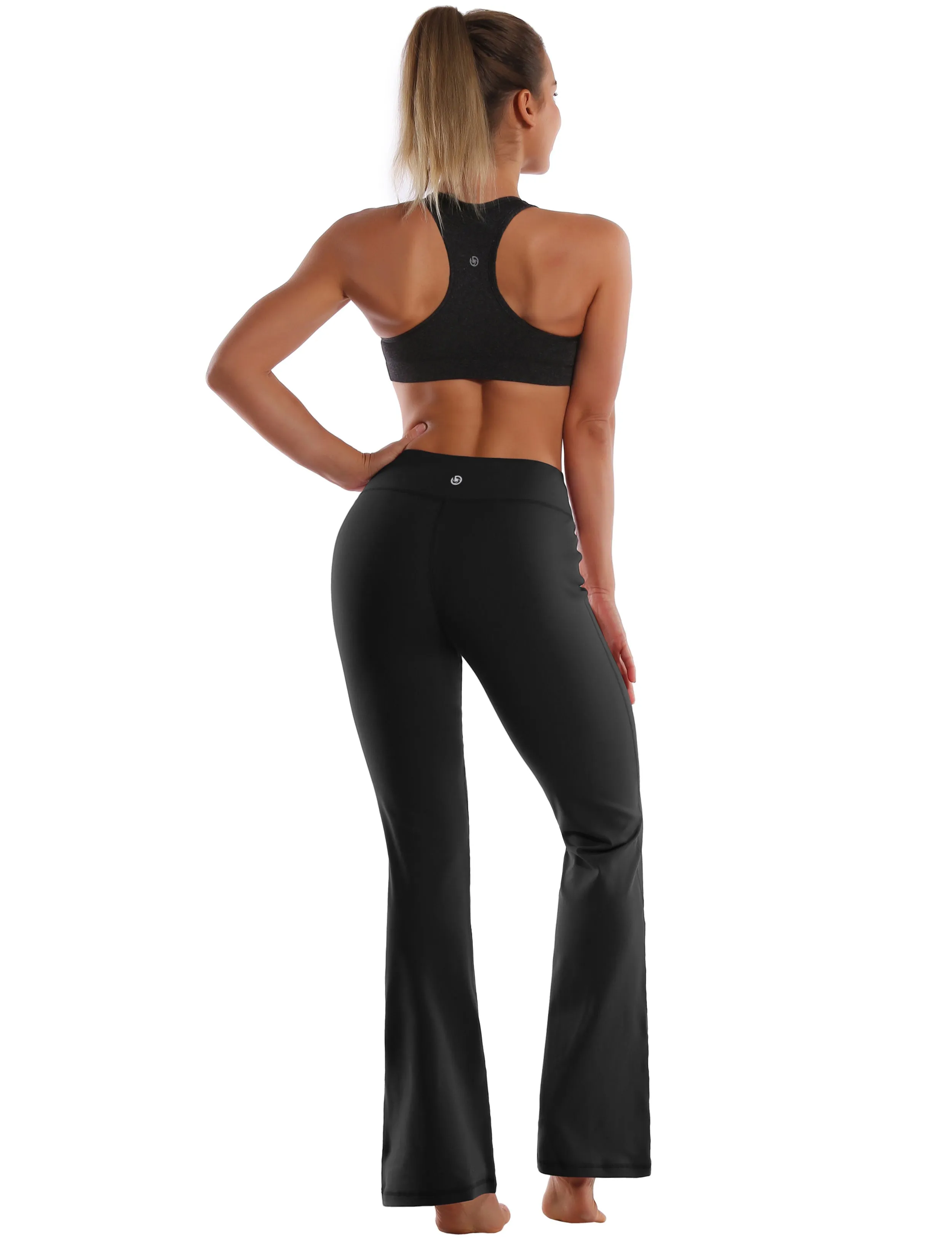 29" 31" 33" 35" Cotton Nylon Bootcut Leggings Black ins_Tall Size