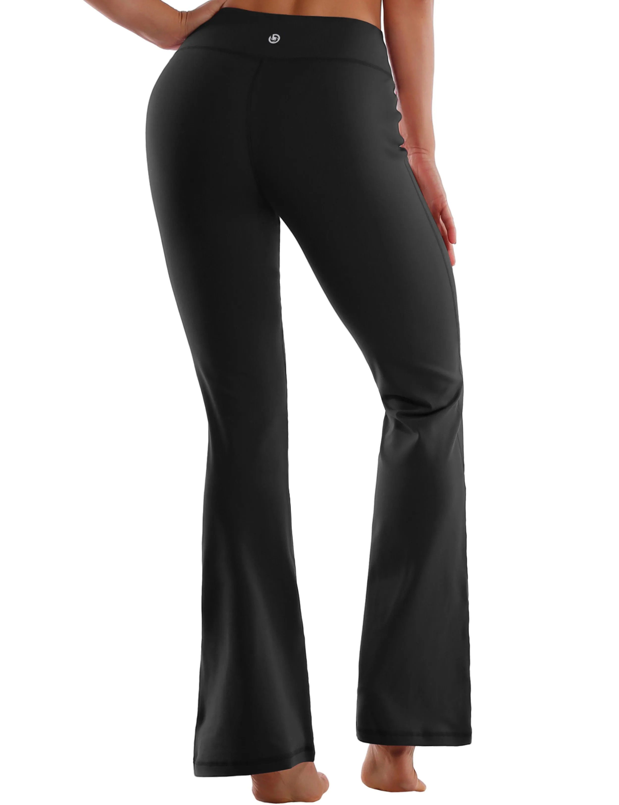 29" 31" 33" 35" Cotton Nylon Bootcut Leggings Black ins_Tall Size