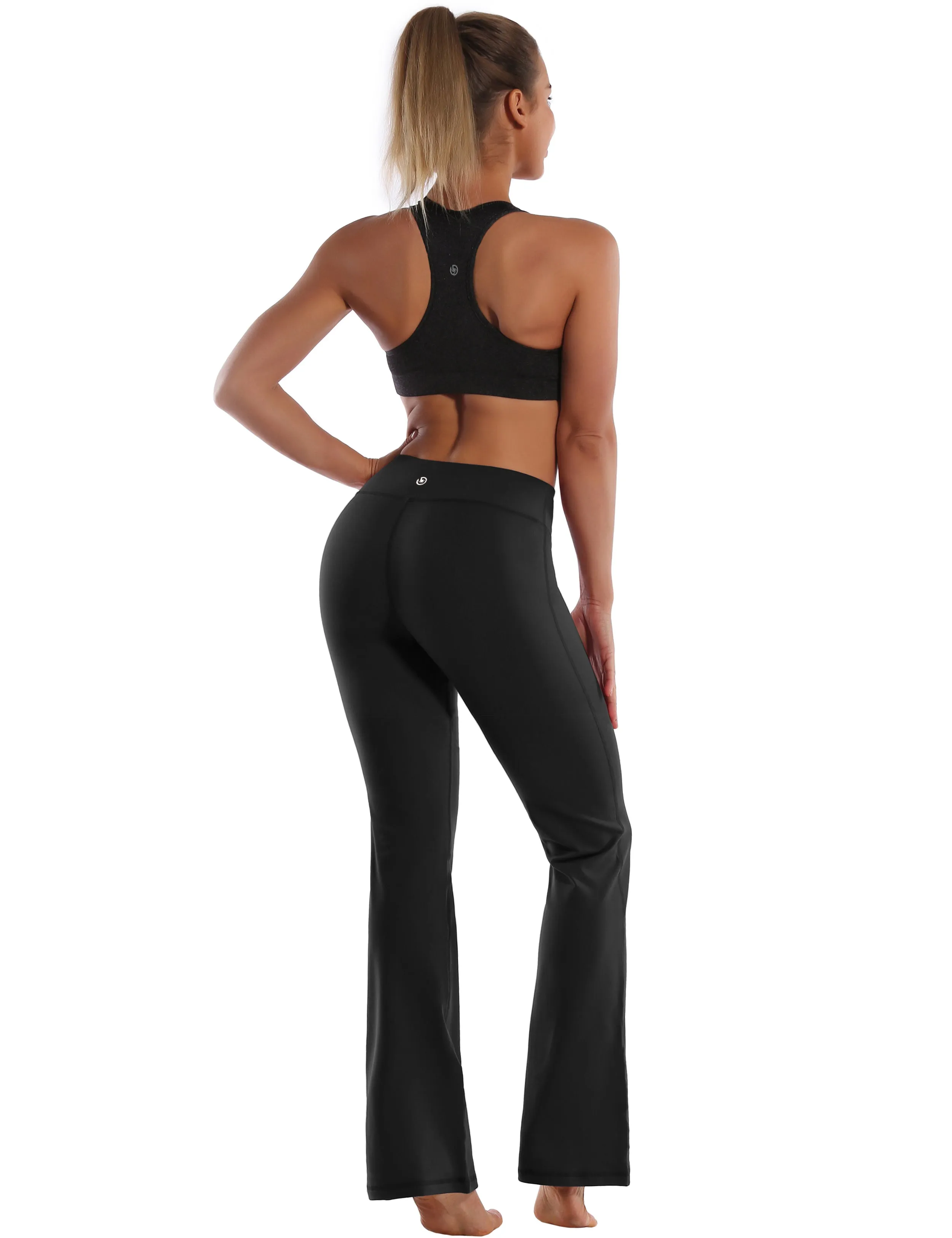 29" 31" 33" 35" Cotton Nylon Bootcut Leggings Black ins_Tall Size