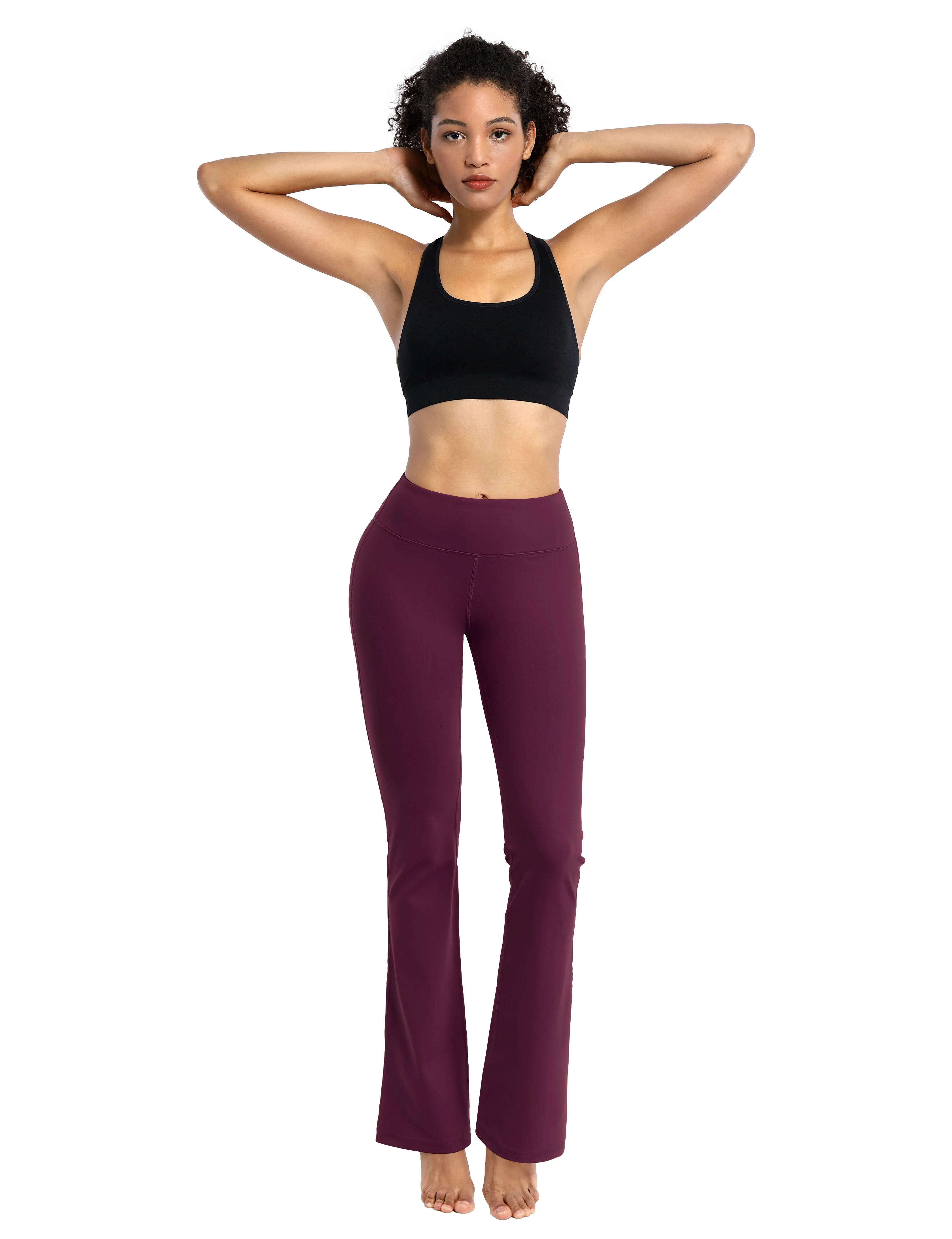 29" 31" 33" 35" Cotton Nylon Bootcut Leggings grapevine_Biking