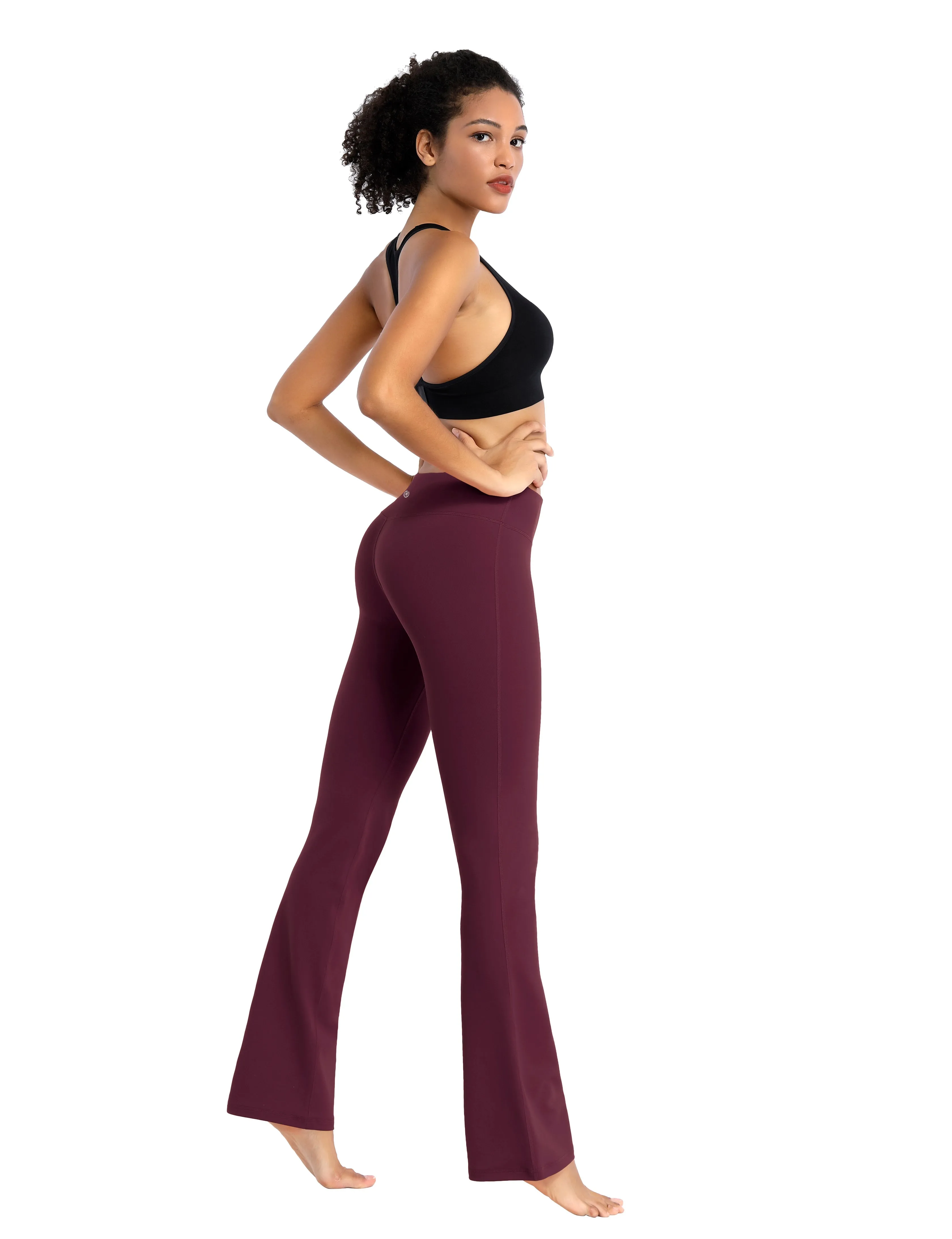 29" 31" 33" 35" Cotton Nylon Bootcut Leggings grapevine_Biking