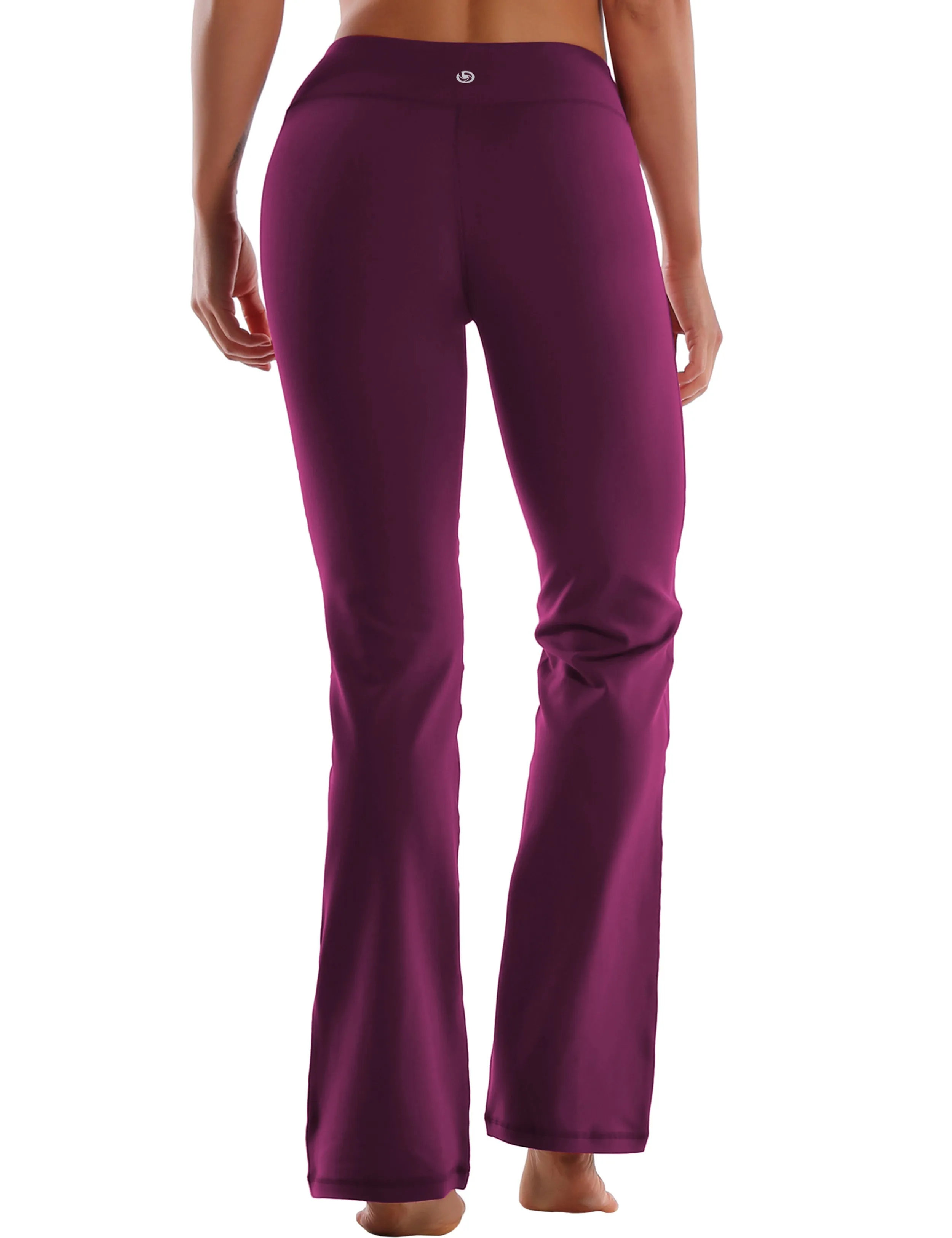 29" 31" 33" 35" Cotton Nylon Bootcut Leggings grapevine_Plus Size