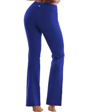 29" 31" 33" 35" Cotton Nylon Bootcut Leggings navy_yogastudio