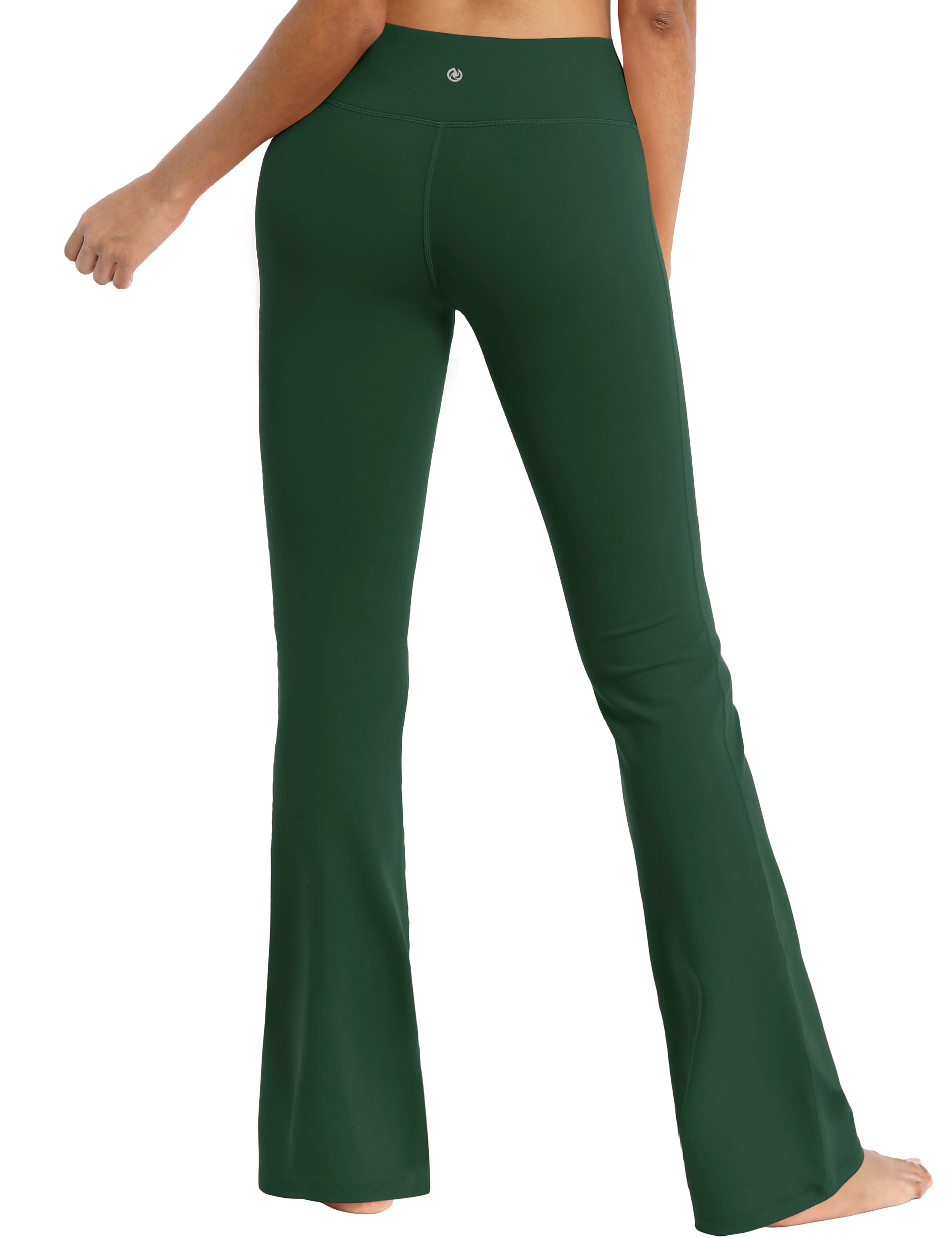29" 31" 33" 35" Cotton Nylon Bootcut Leggings olivegreen_Plus Size