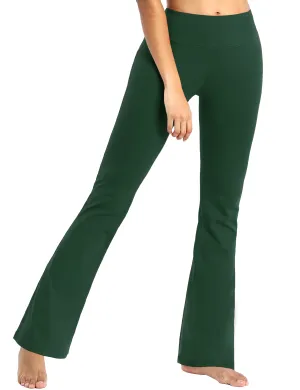 29" 31" 33" 35" Cotton Nylon Bootcut Leggings olivegreen_Tall Size