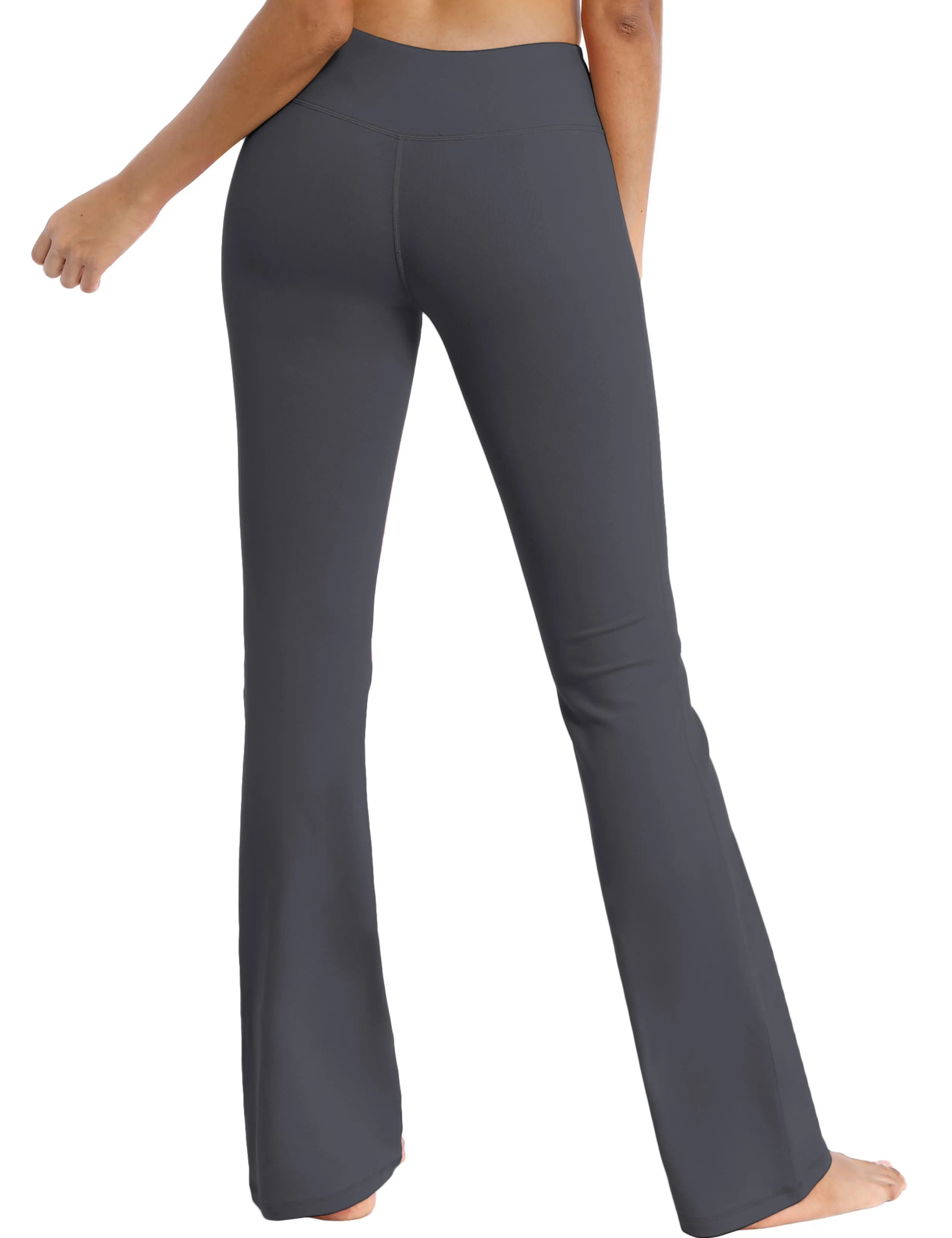 29" 31" 33" 35" Cotton Nylon Bootcut Leggings shadowcharcoal_Tall Size