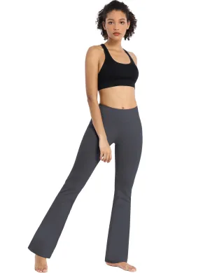 29" 31" 33" 35" Cotton Nylon Bootcut Leggings shadowcharcoal_Tall Size