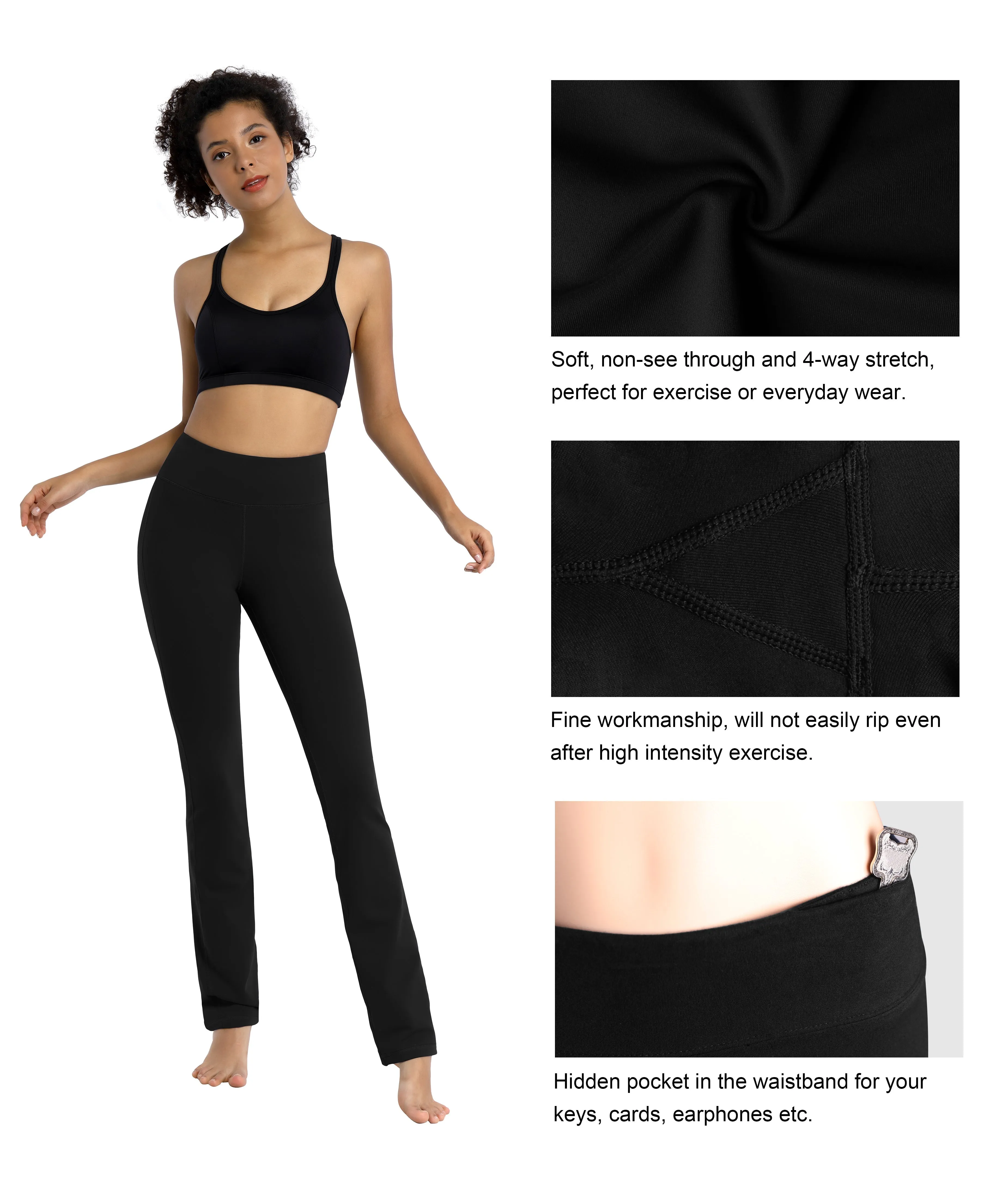 29" 31" 33" 35" Straight Leg Leggings black ins_Tall Size
