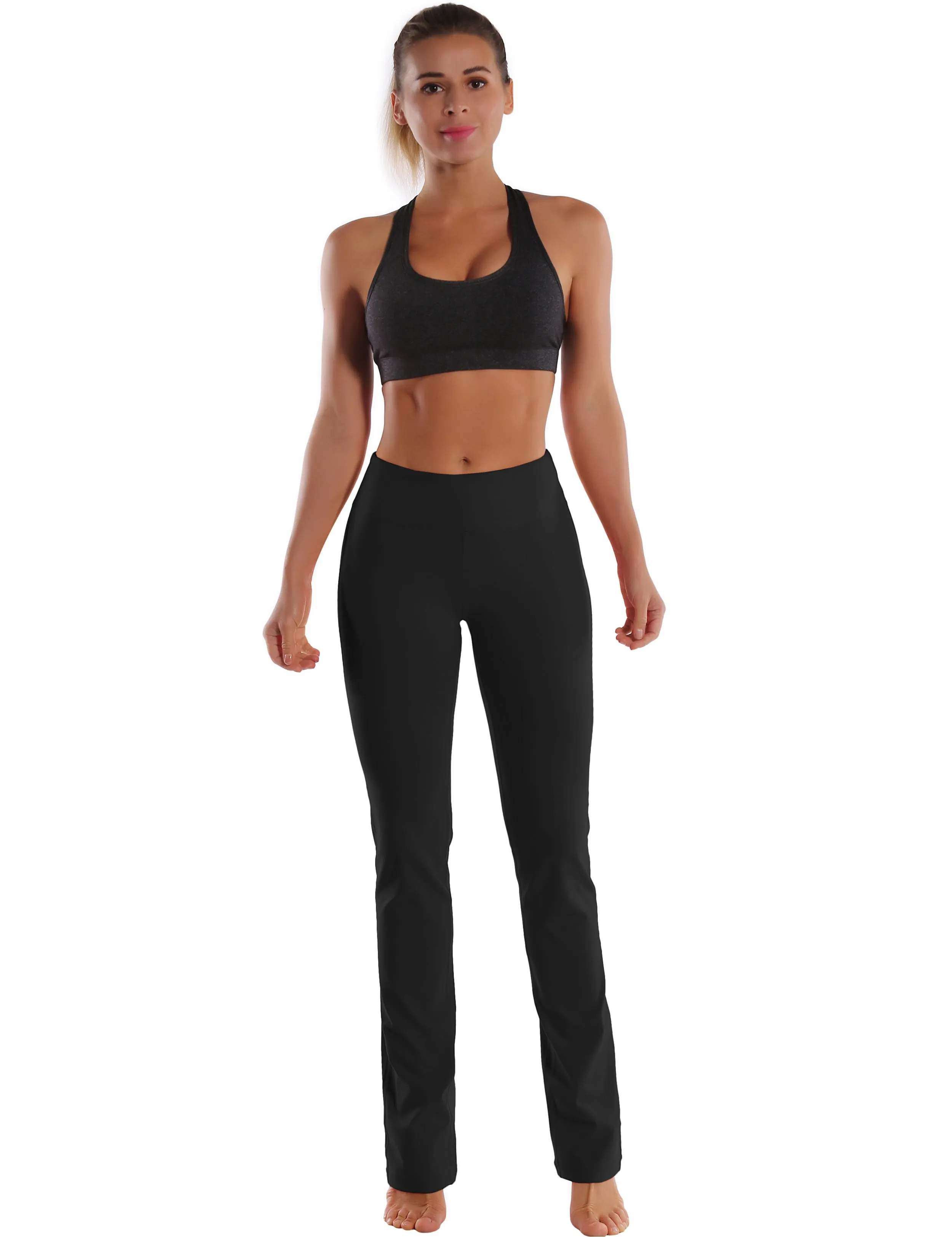 29" 31" 33" 35" Straight Leg Leggings black_Pilates