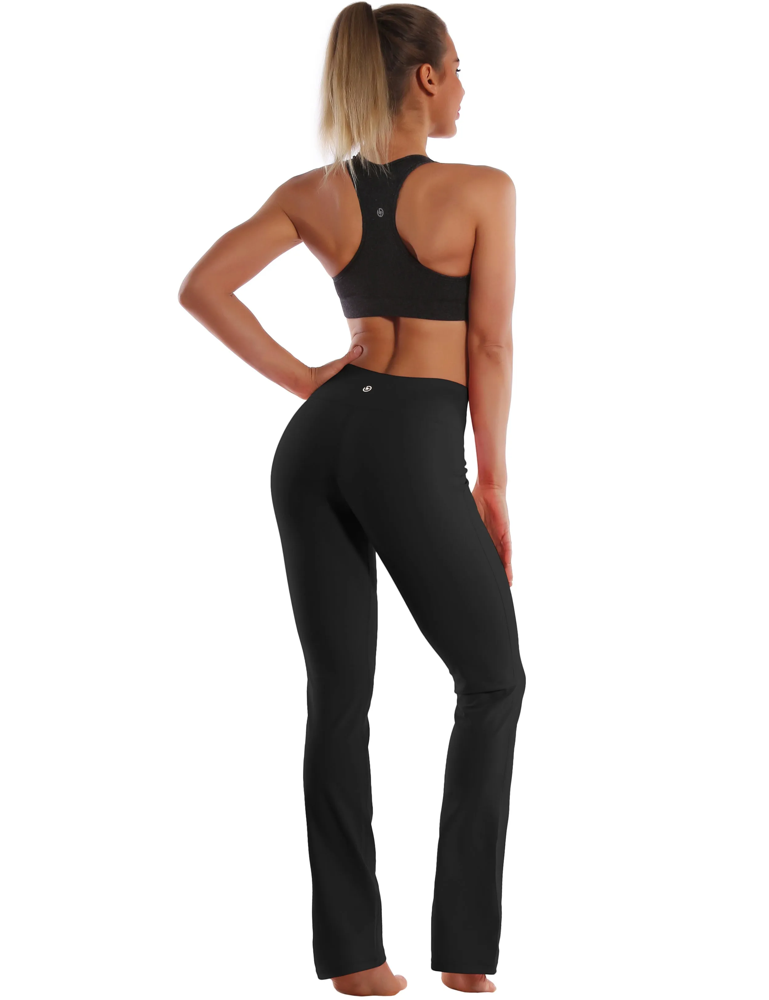 29" 31" 33" 35" Straight Leg Leggings black_yogastudio